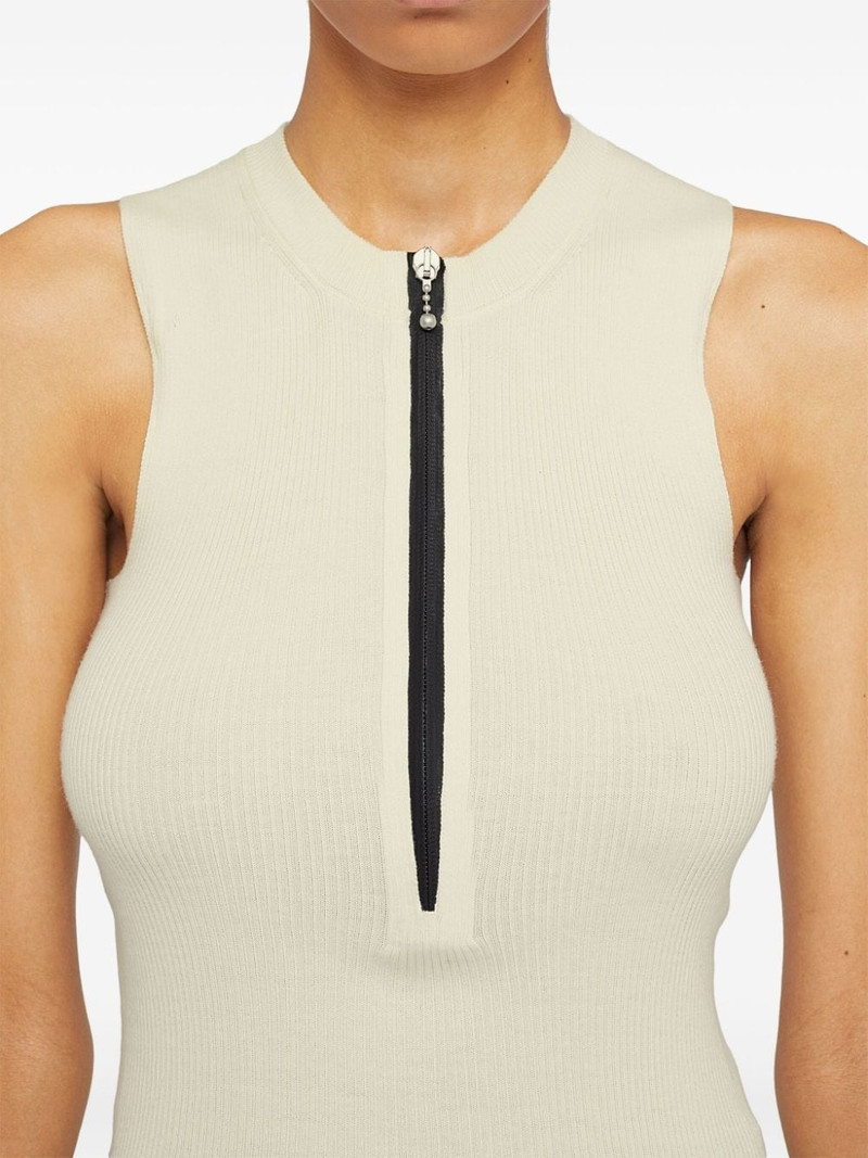 logo-print fine-ribbed tank top 4