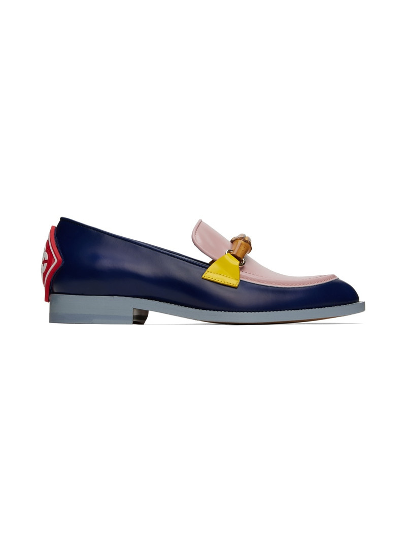 Navy & Pink Memphis Loafers 1