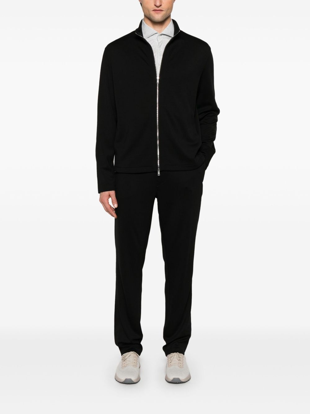 wool track trousers - 2
