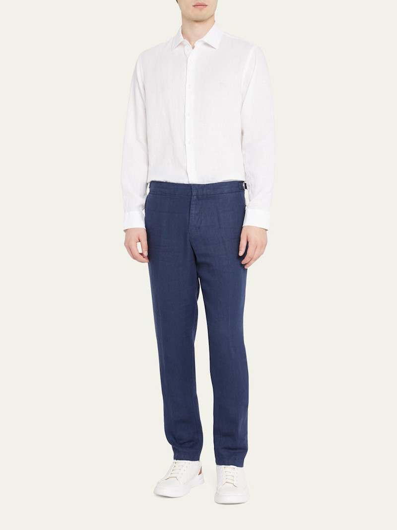 ORLEBAR BROWN Men's Griffon Linen Trousers outlook