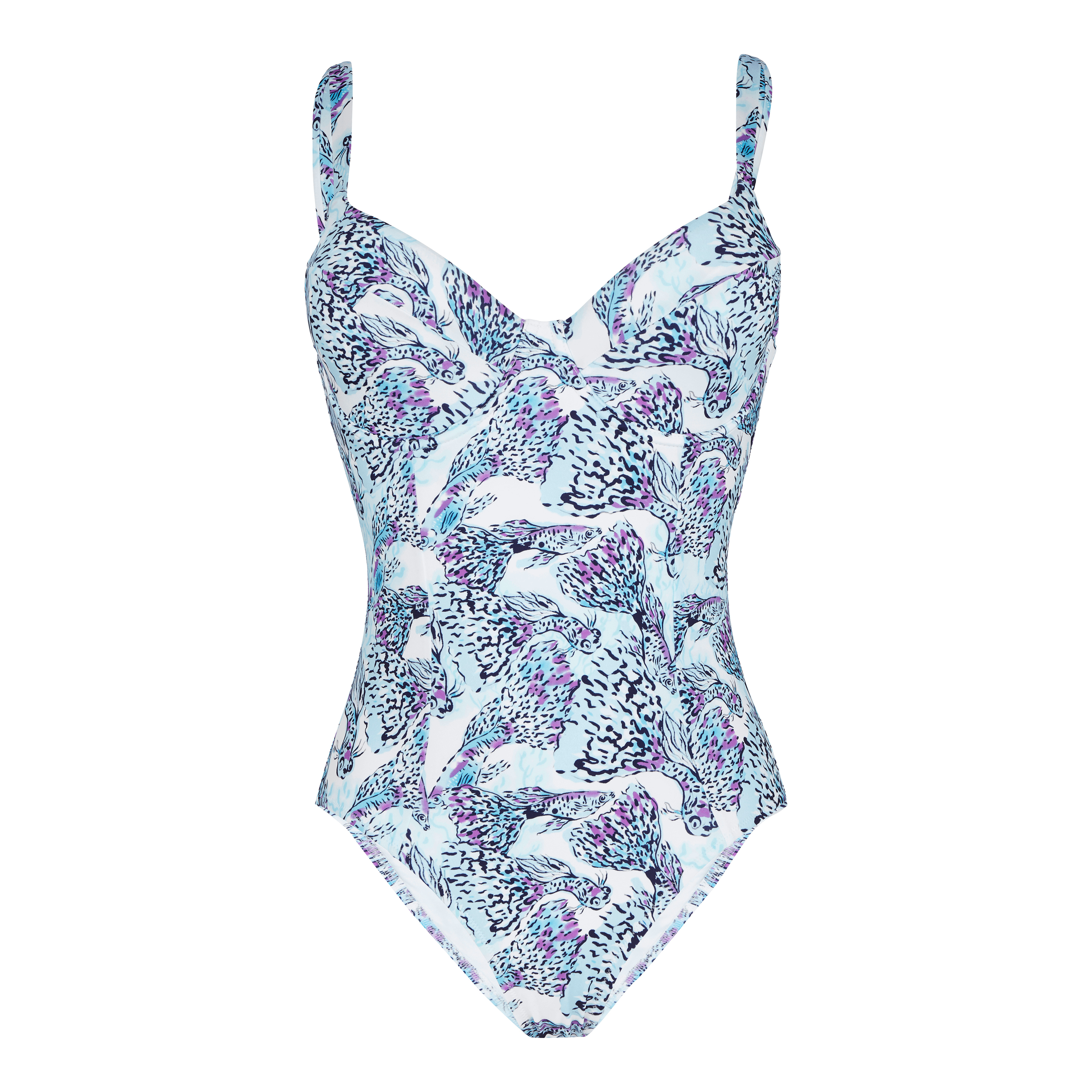 Women One-piece Swimsuit Isadora Fish - 1