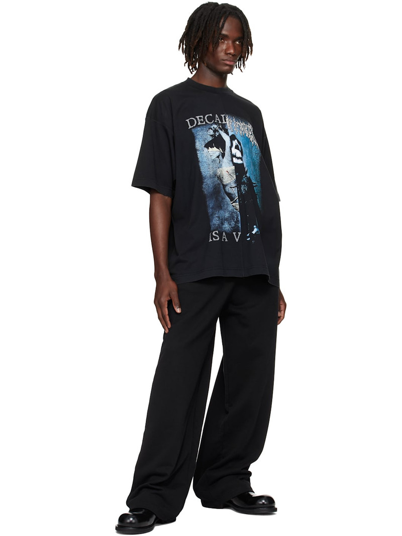 VETEMENTS Black Cradle of Filth Cut-Up Oversized T-Shirt outlook