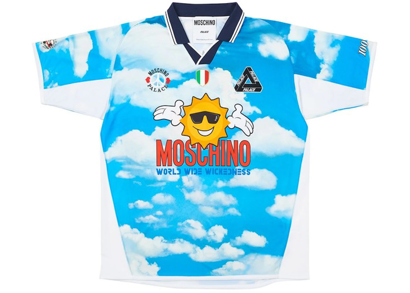 Palace Moschino Football Shirt Blue Cloud - 1
