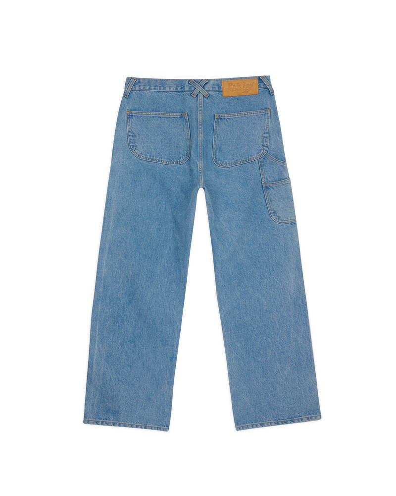 BRAIN DEAD Type 02 14.7oz Denim Pant - Light Washed Indigo outlook