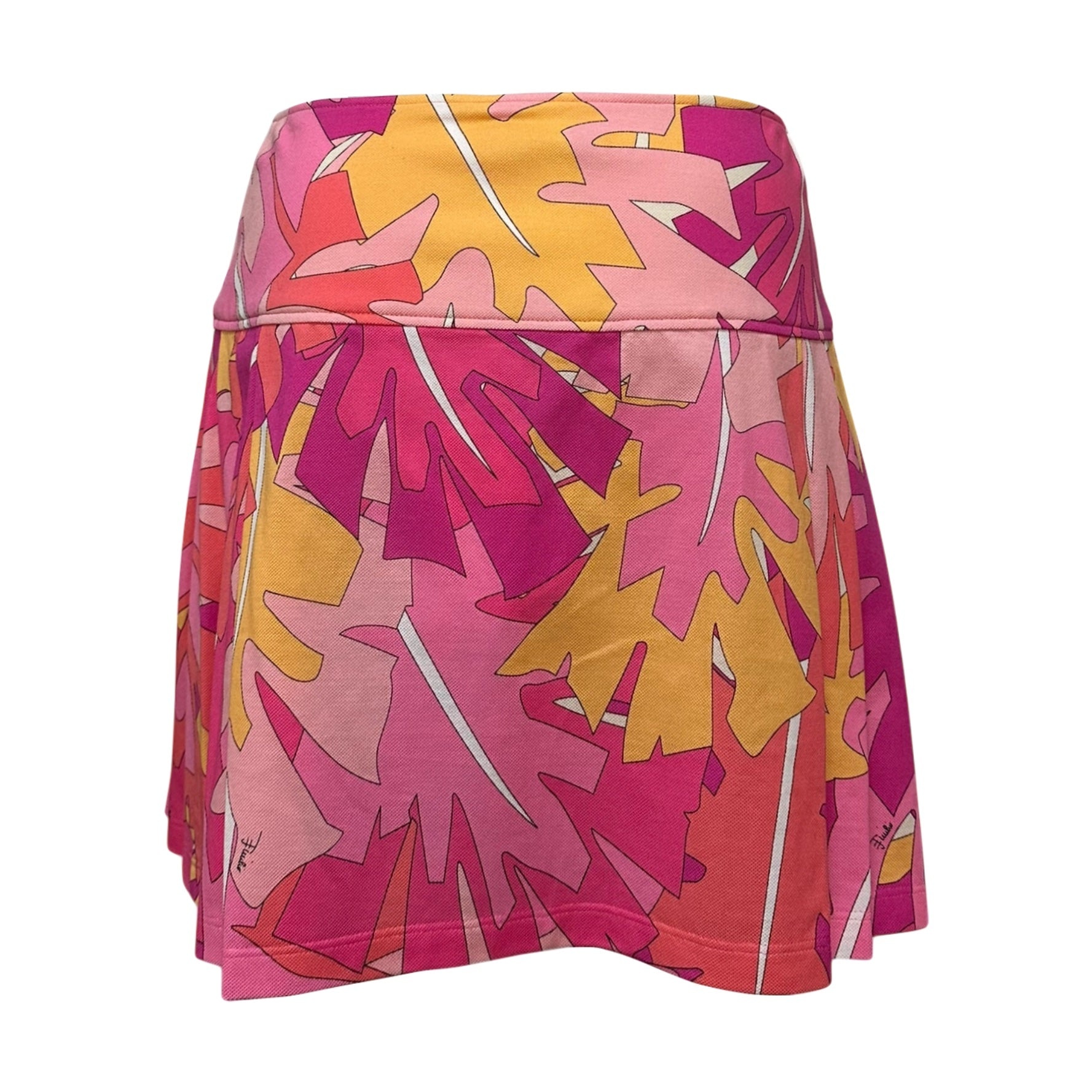 EMILIO PUCCI Spring Summer 2007 Leaf Print Pleated Mini Skirt - 2