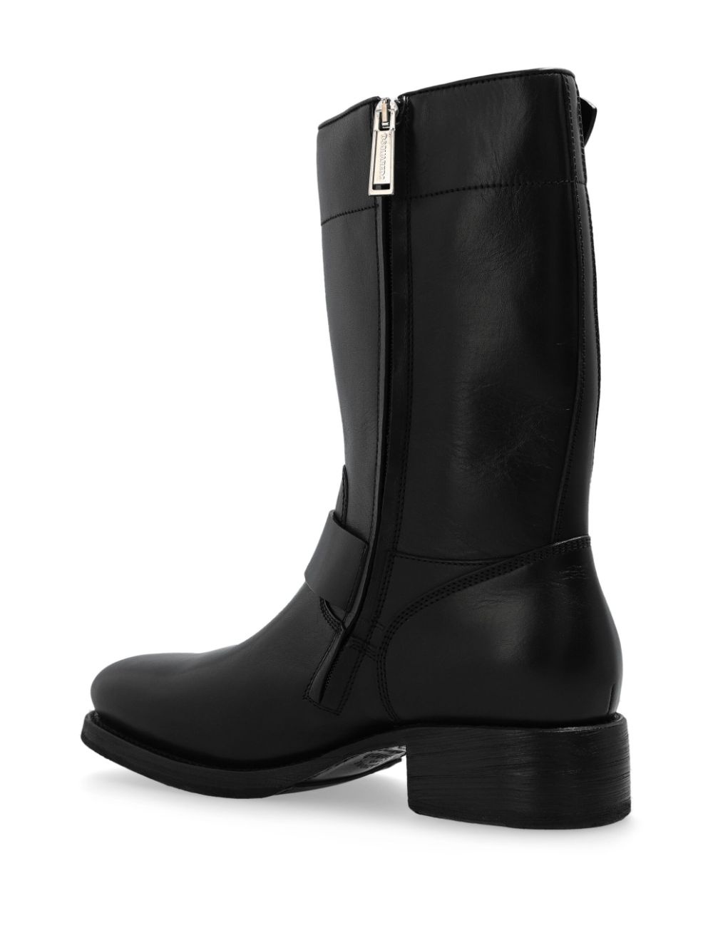 buckled leather boots - 3