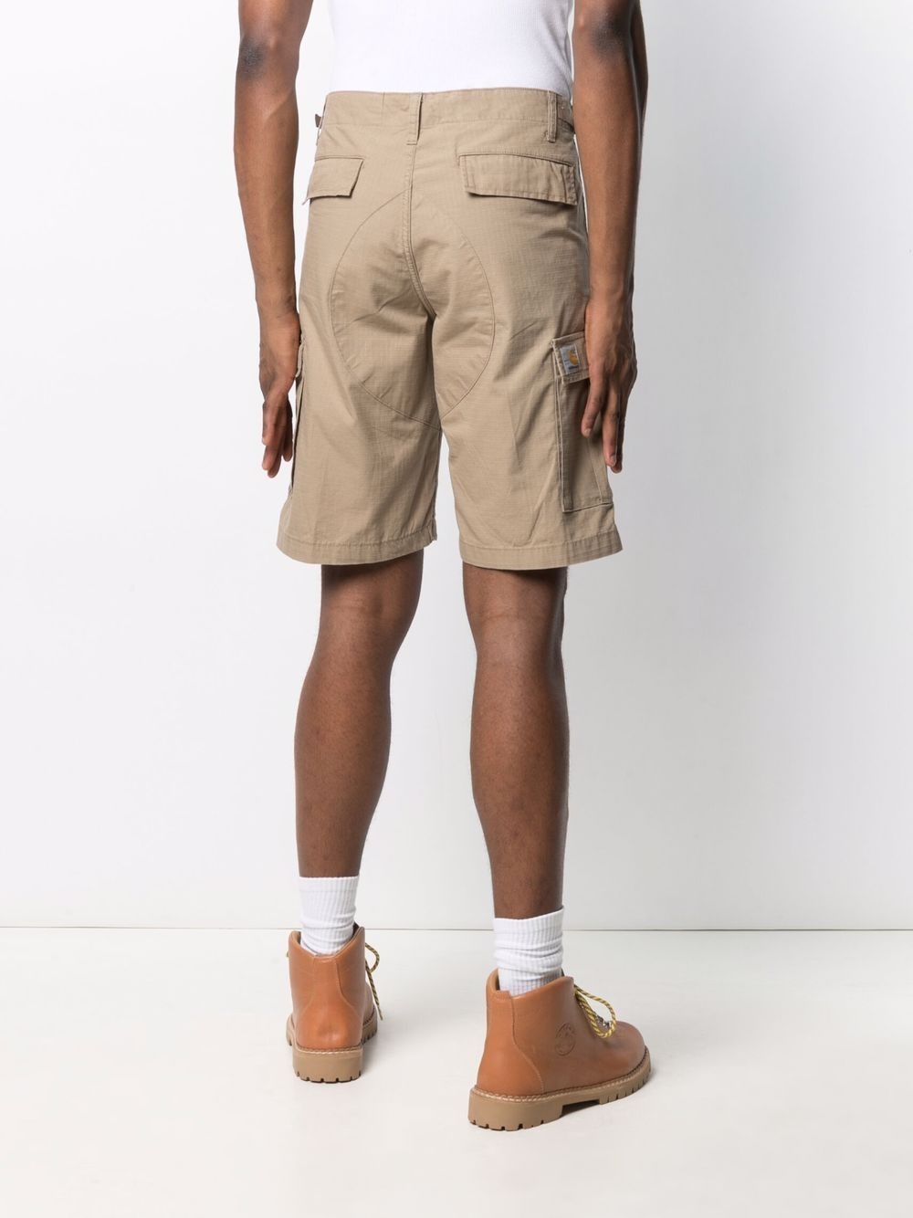 knee-length cargo shorts - 4