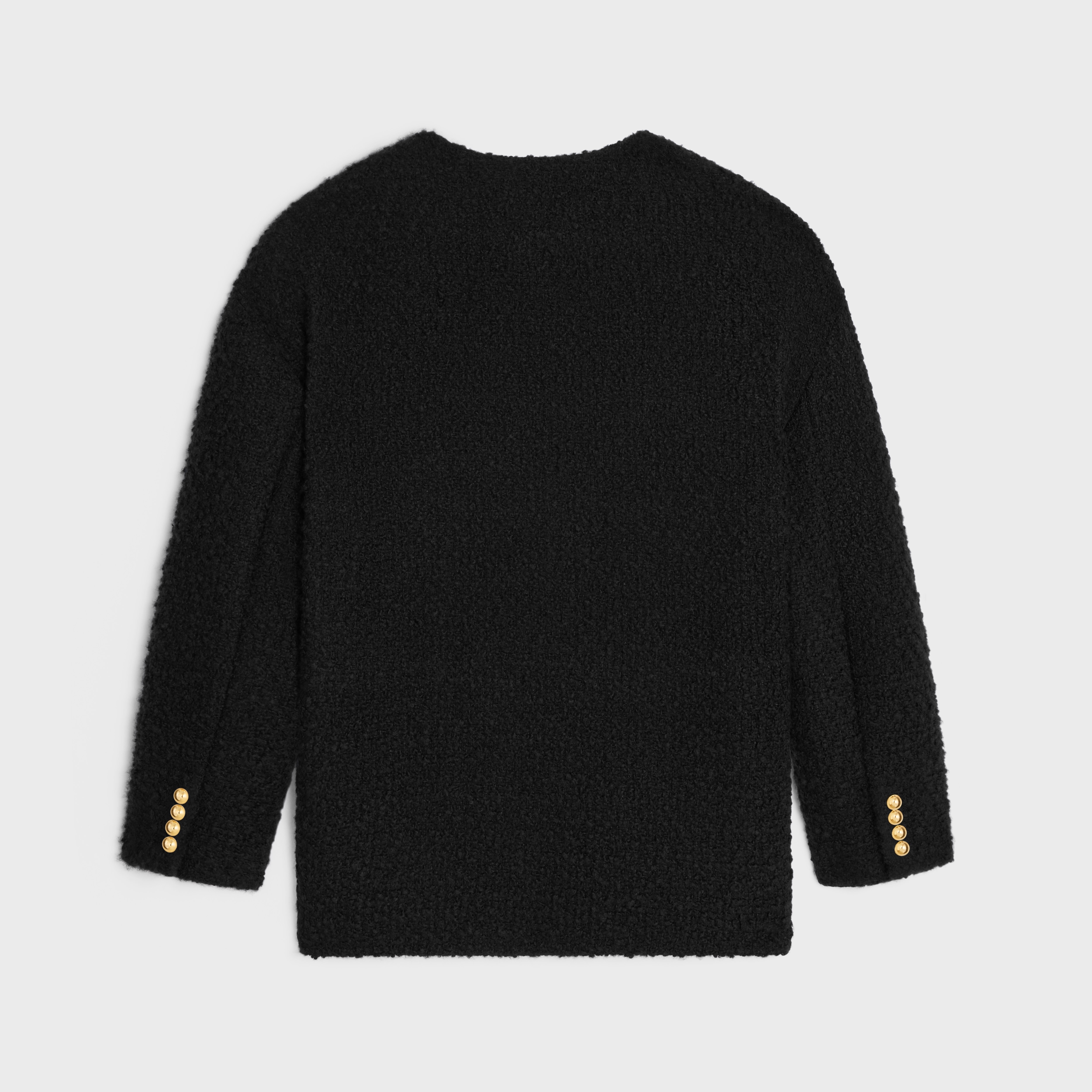 oversized jacket in bouclé tweed cashmere - 2