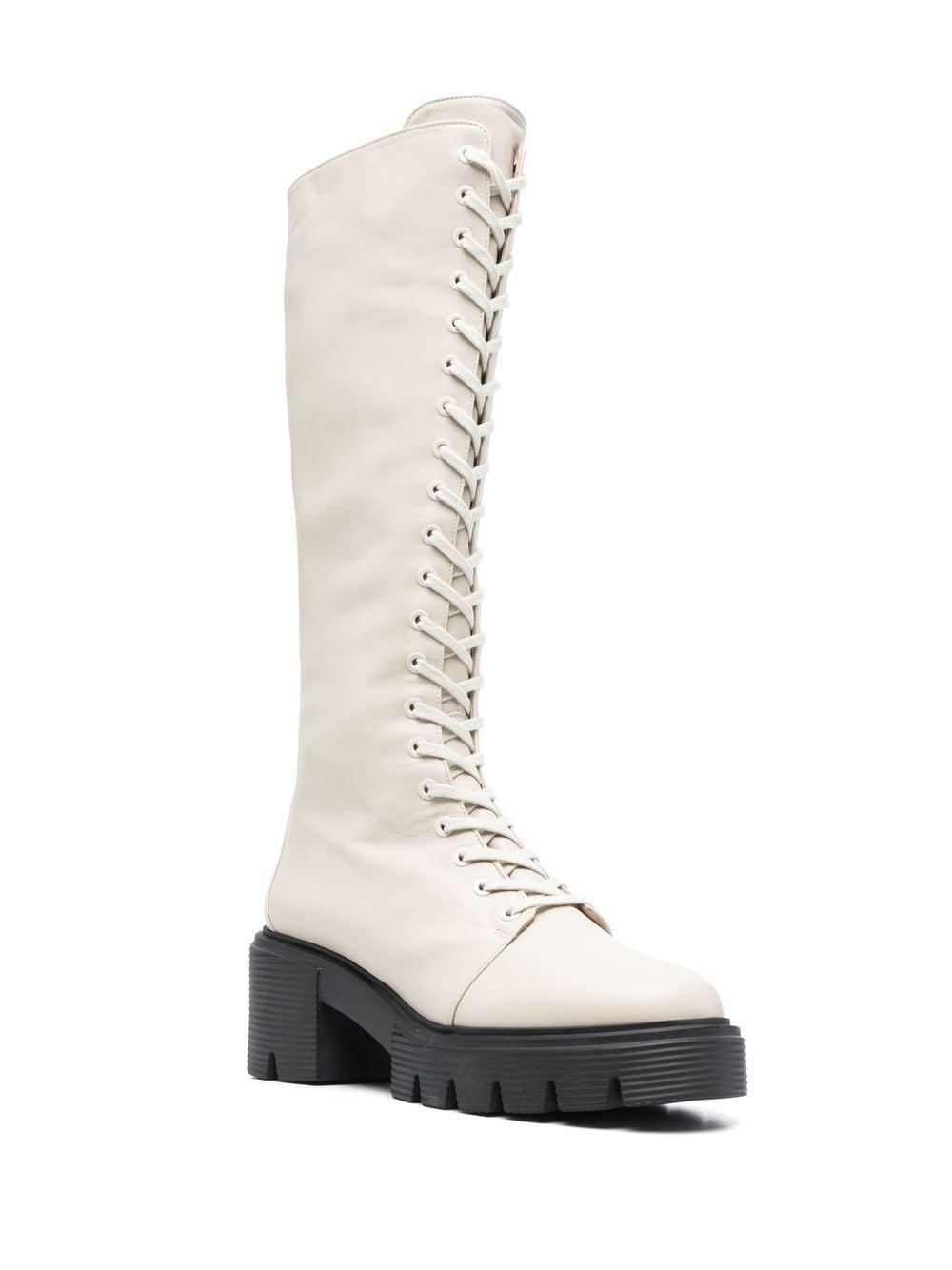lace-up chunky boots - 2