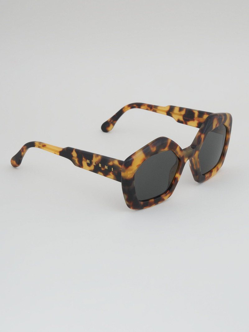 Marni TORTOISESHELL ACETATE LAUGHING WATERS SUNGLASSES outlook