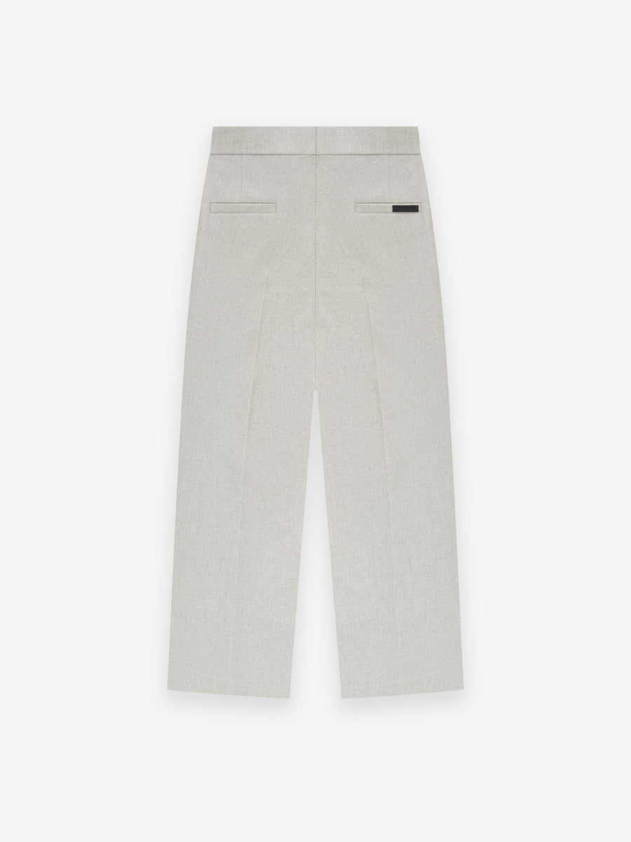 Wool Flannel Wide Leg Trousers - 2