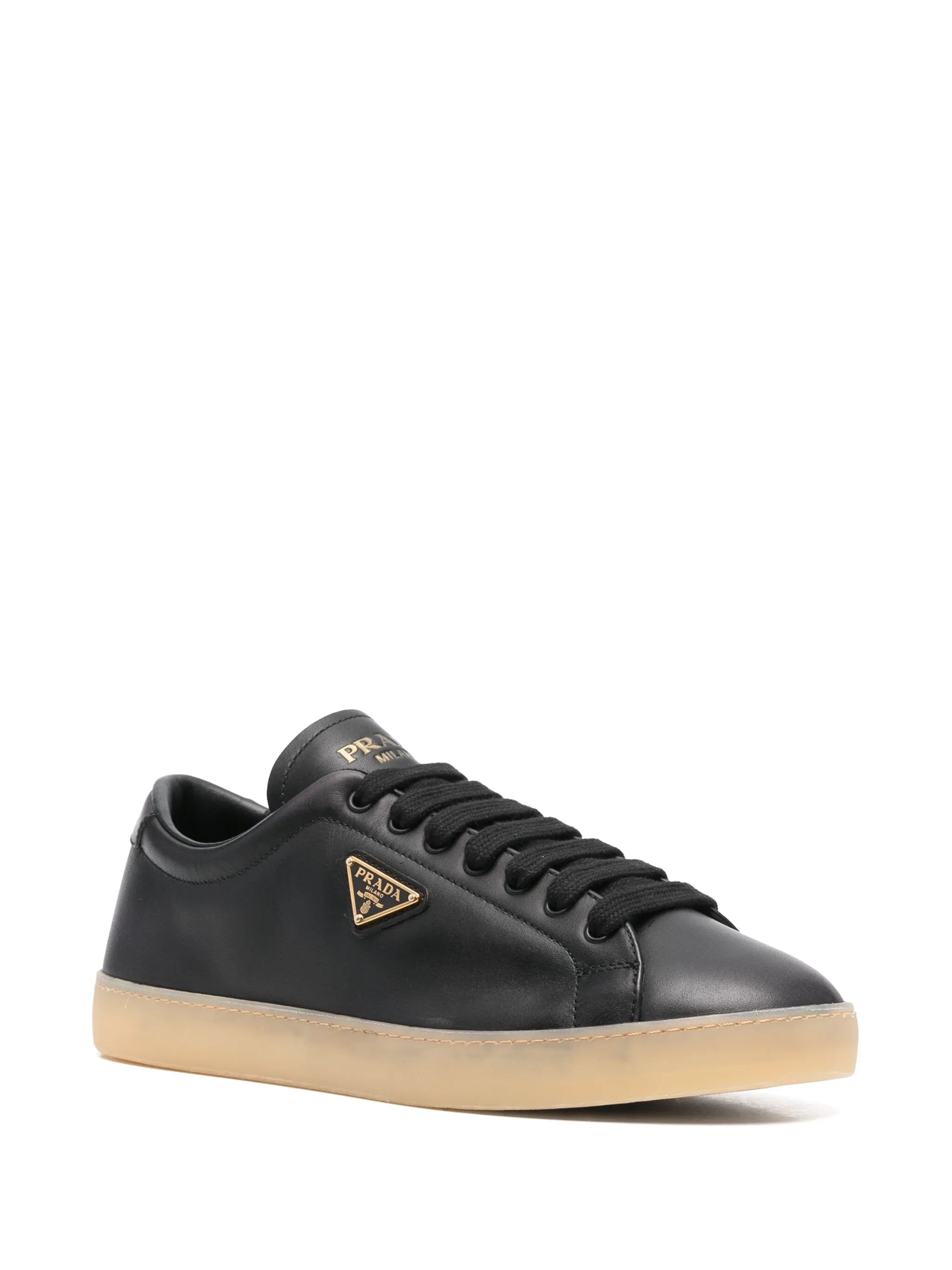 Enamel Triangle-logo Sneakers - 2