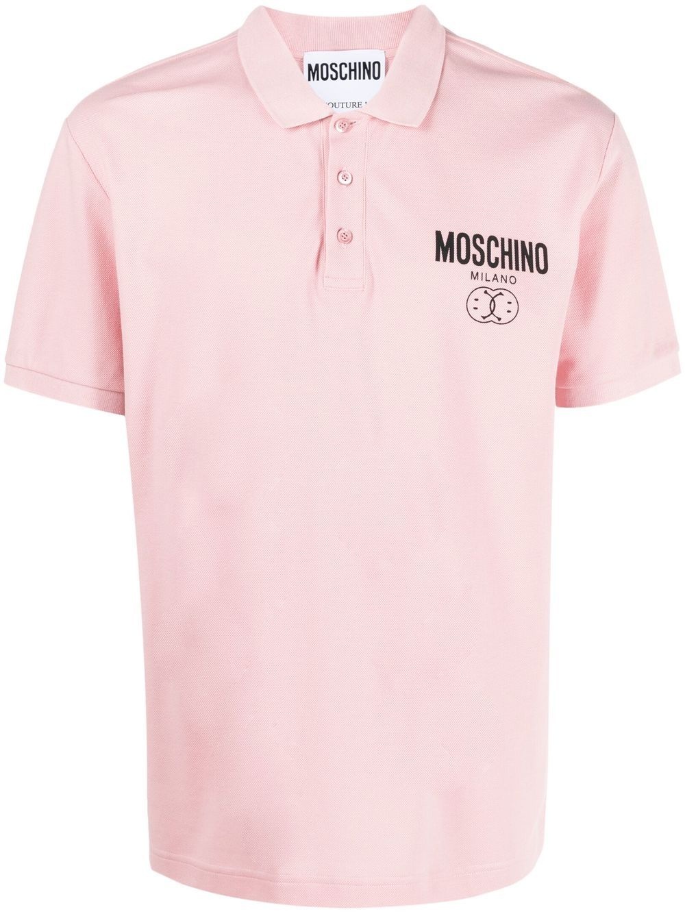 logo embroidered polo shirt - 1