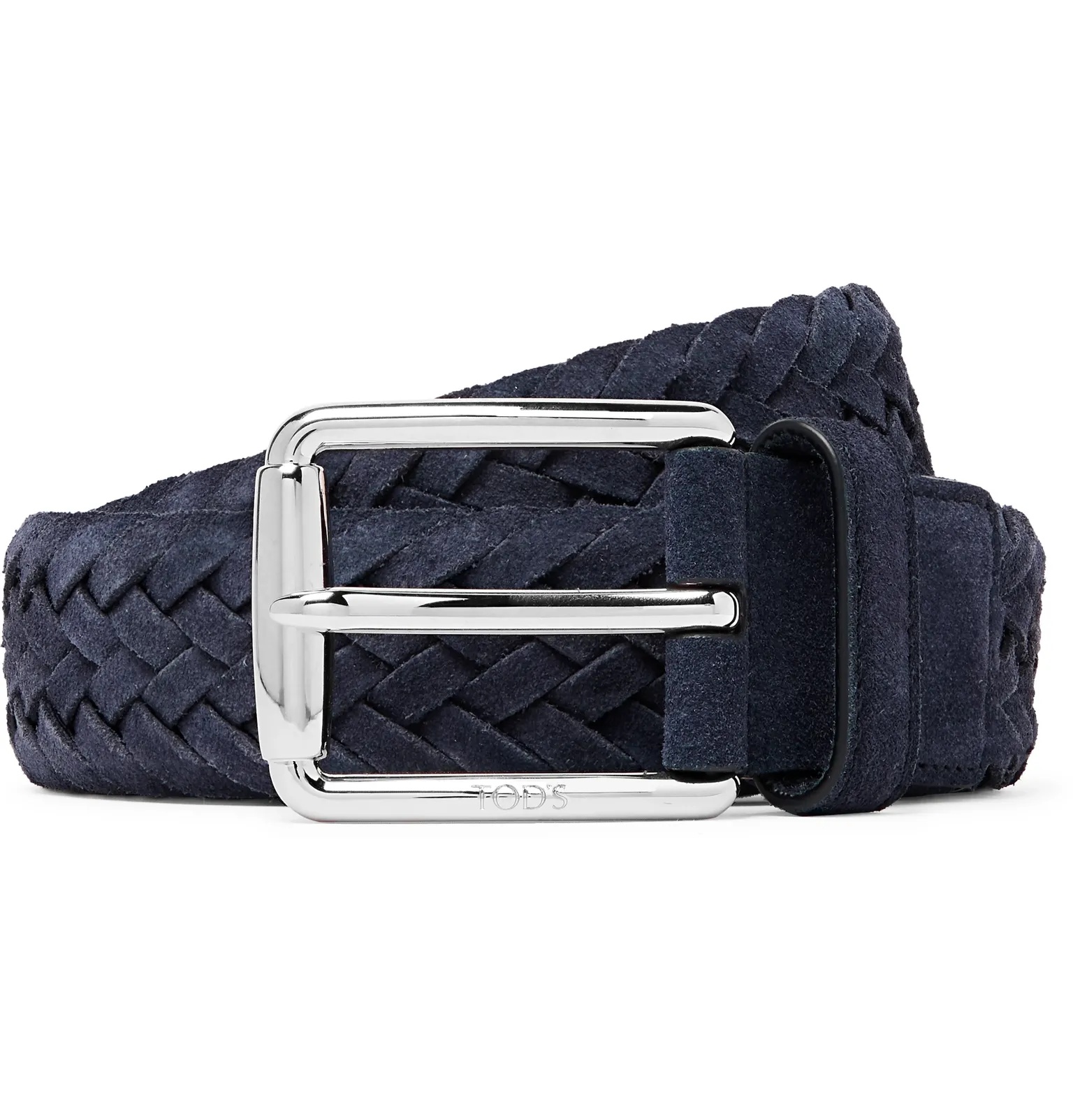 3.5cm Woven Suede Belt - 1