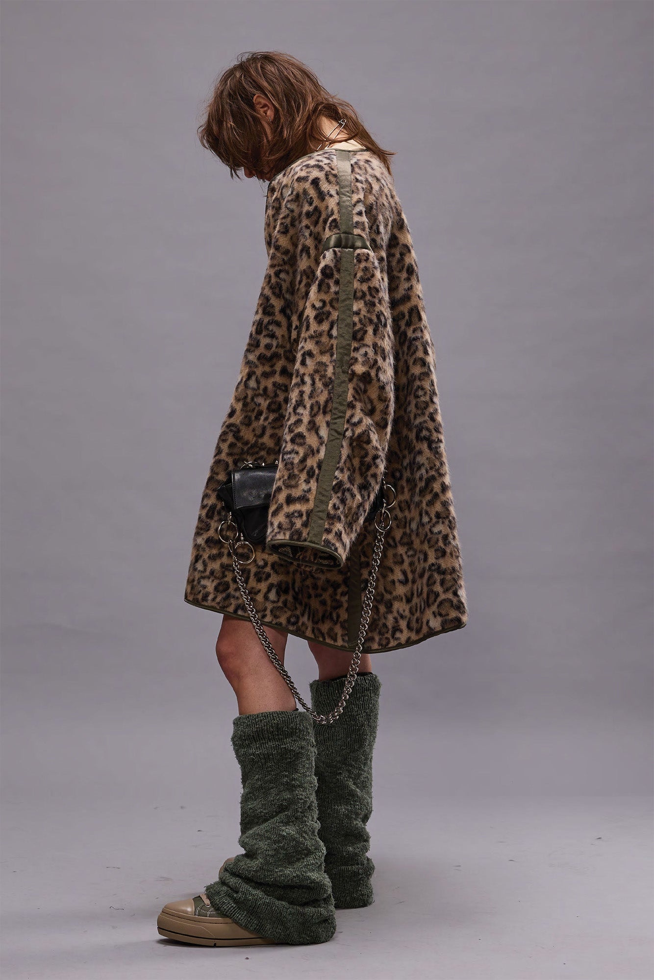 TAPED LINER COAT - WOOLY LEOPARD - 2