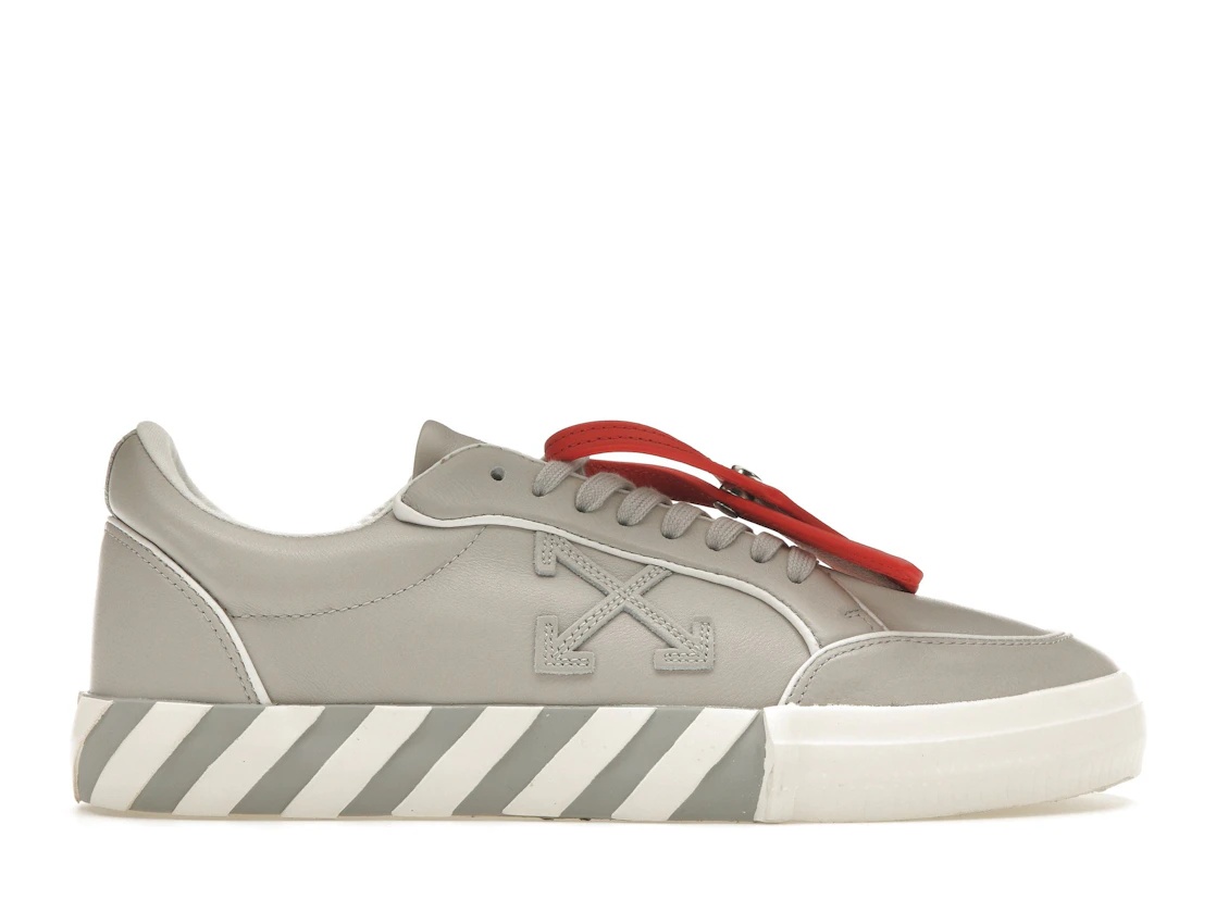 OFF-WHITE Vulc Leather Sneaker Grey - 1