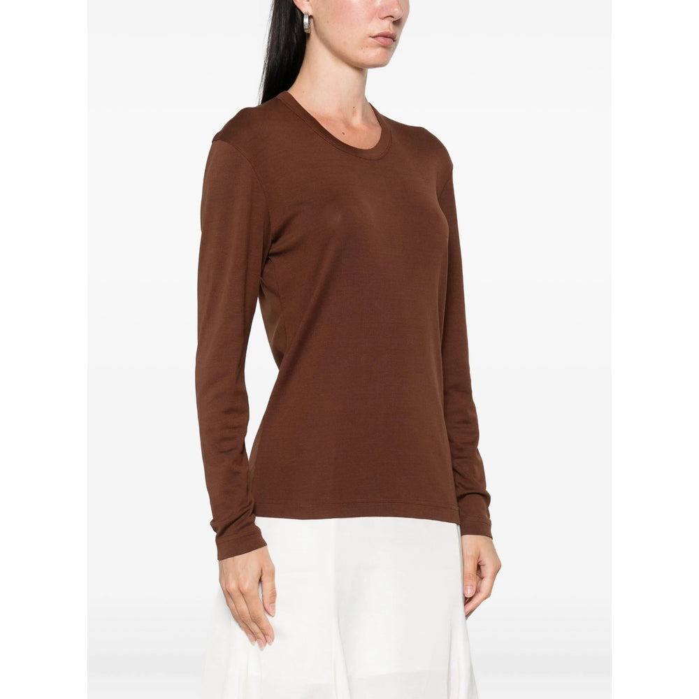 Lemaire Brown Tops - T-Shirts & Jerseys Women - 2