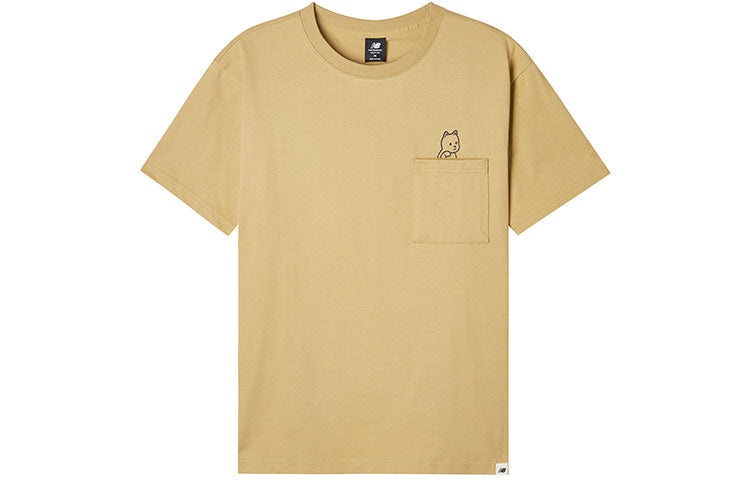 New Balance x Noritake Crossover Funny Pattern Sports Round Neck Short Sleeve Unisex Yellow AMT12347 - 2