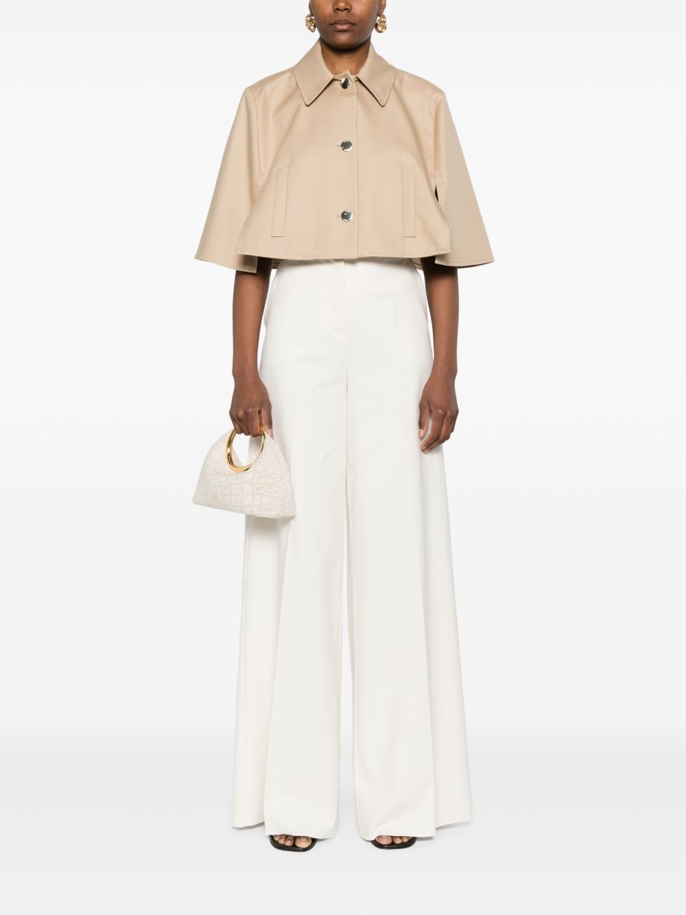 cotton cape jacket - 2