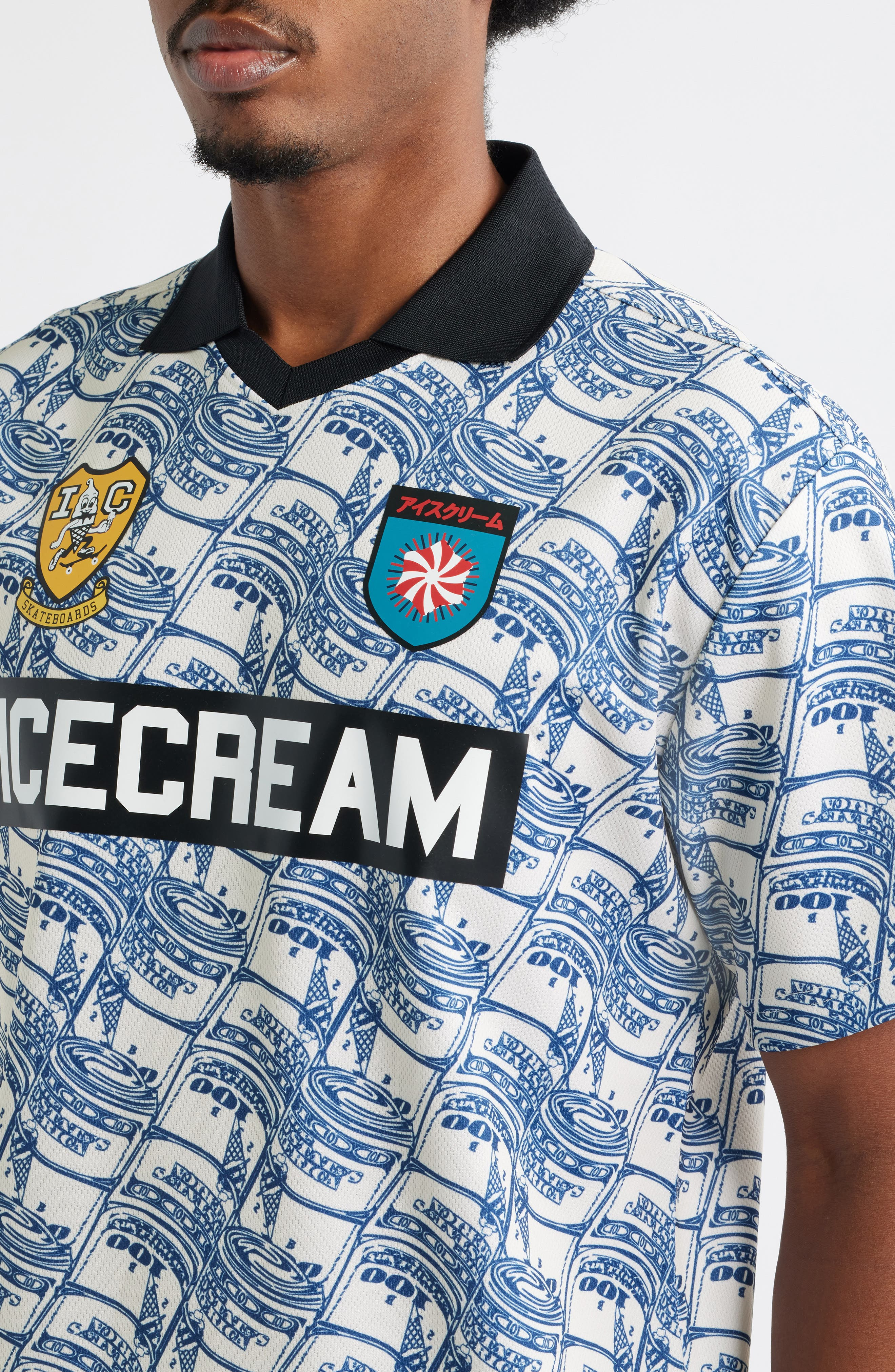 ICECREAM Stacks Soccer Jersey in Antique White at Nordstrom - 4