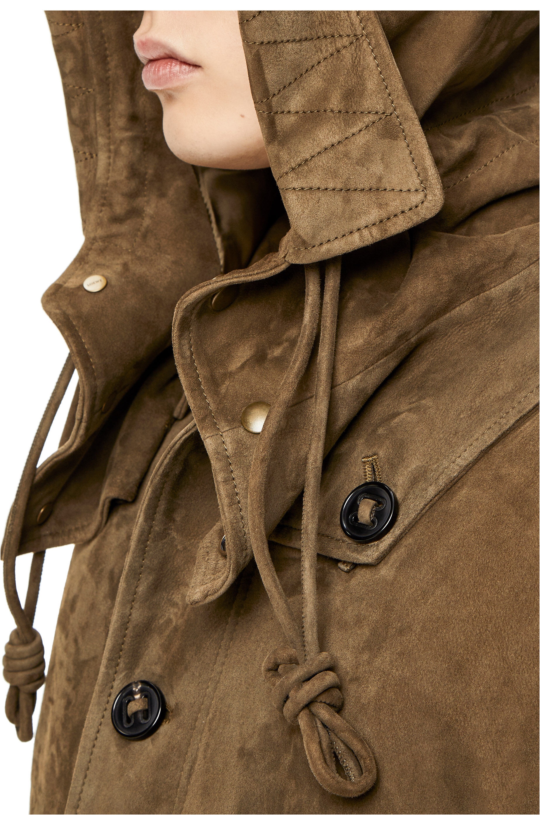 Parachute jacket in suede - 5