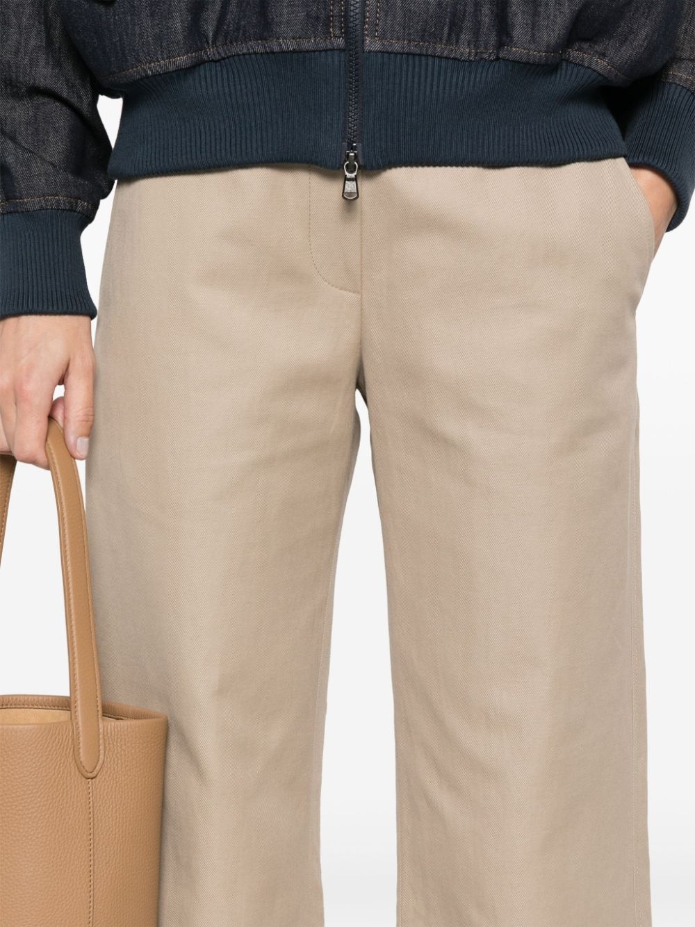 twill-weave trousers - 5