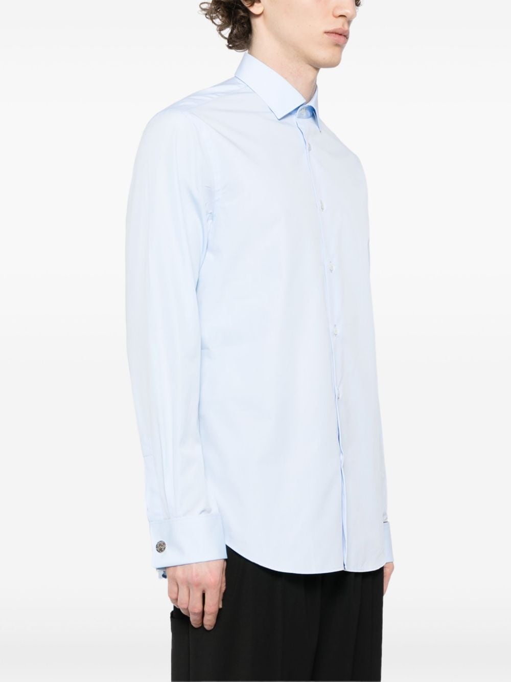 cotton poplin buttoned shirt - 3