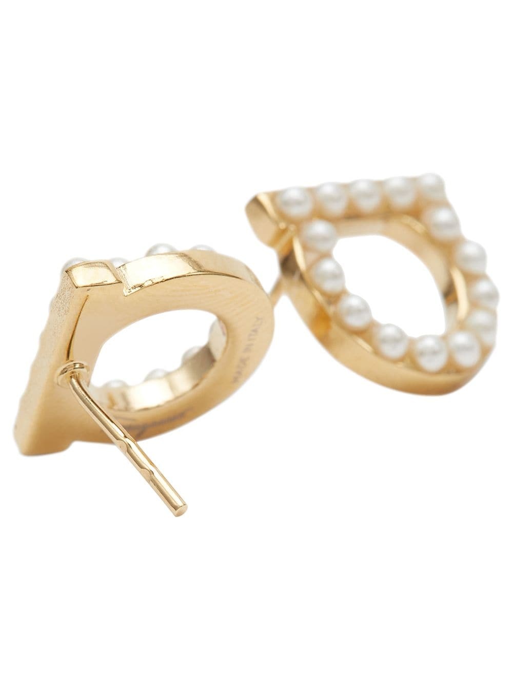 Gancini pearl-embellished earrings - 3