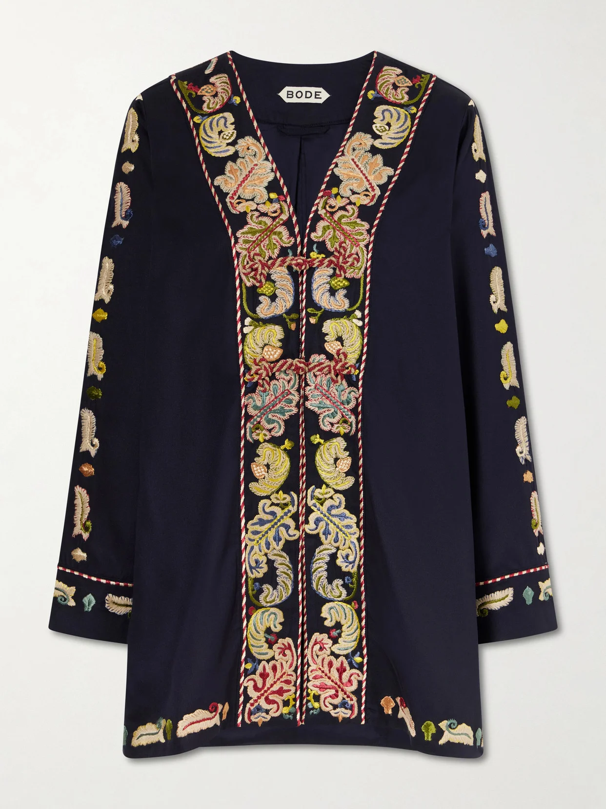 Feather Runner Embroidered Cotton-blend Twill Jacket - 1