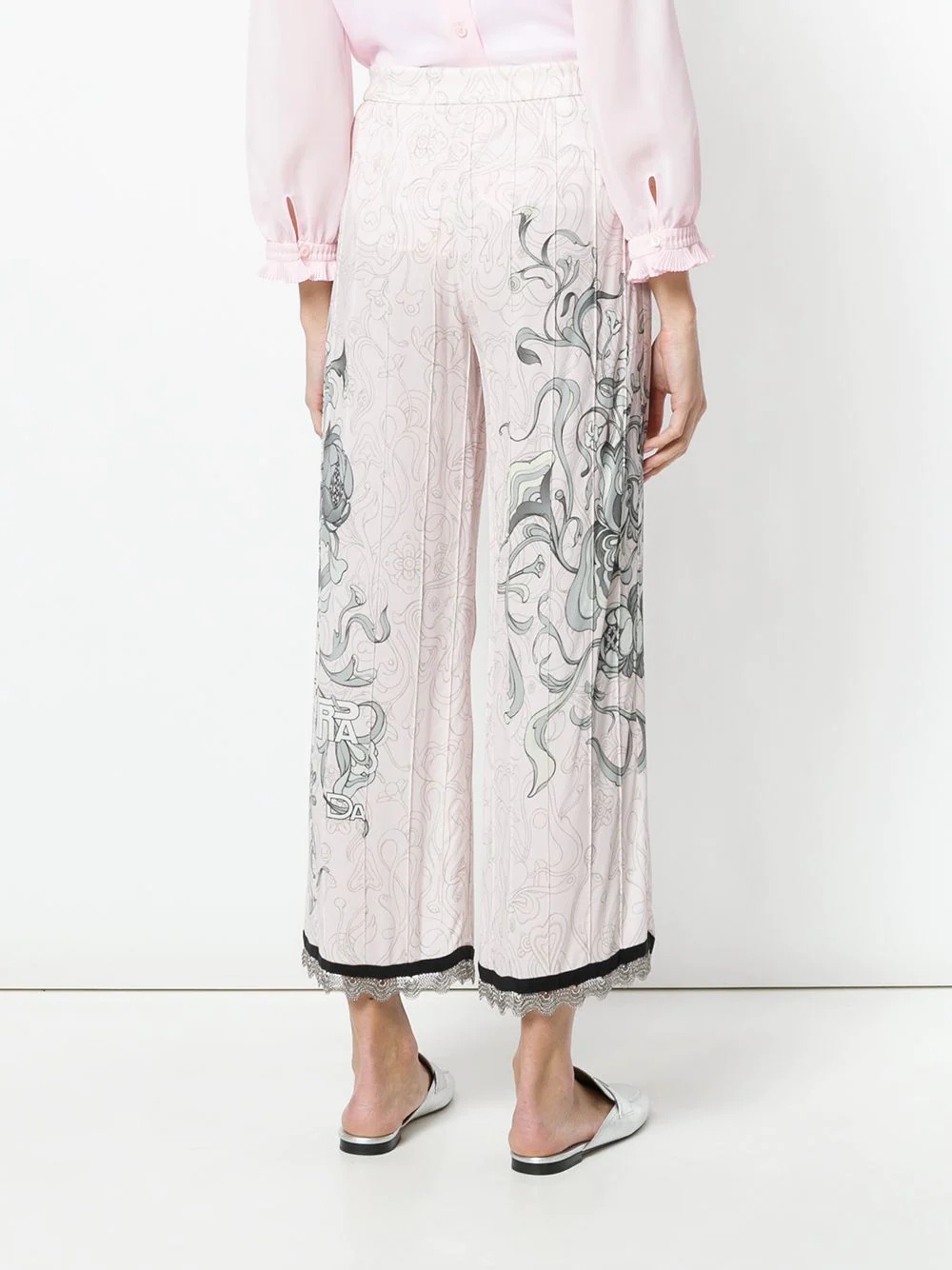 floral sketch trousers - 4
