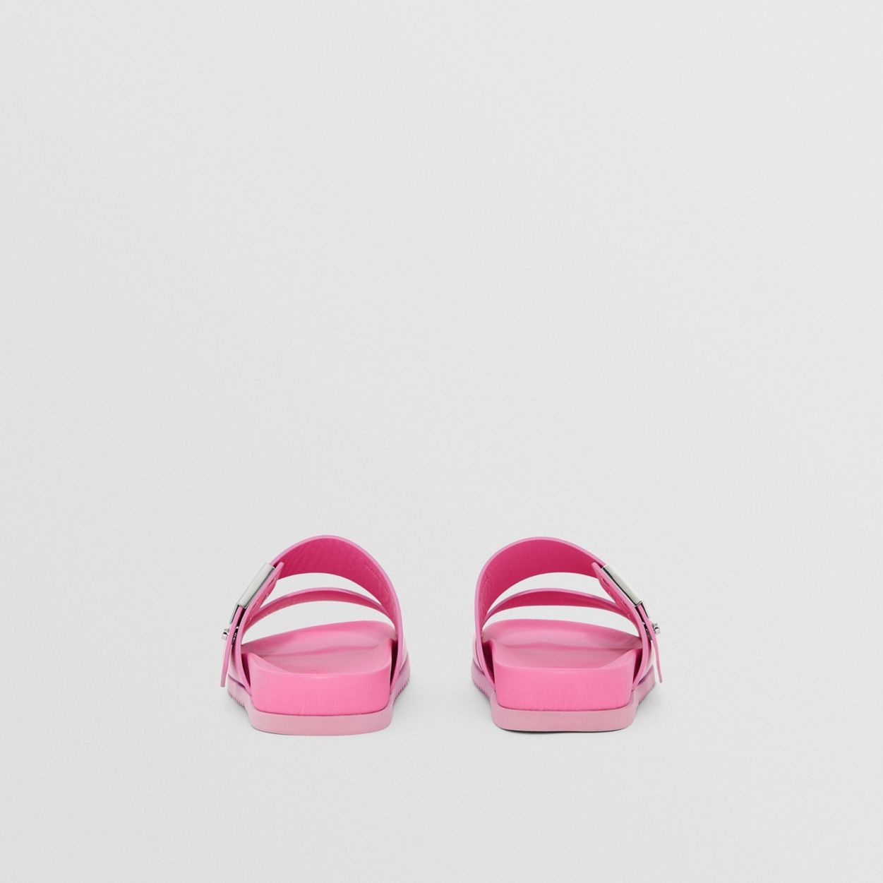 Logo Detail Leather Sandals - 5