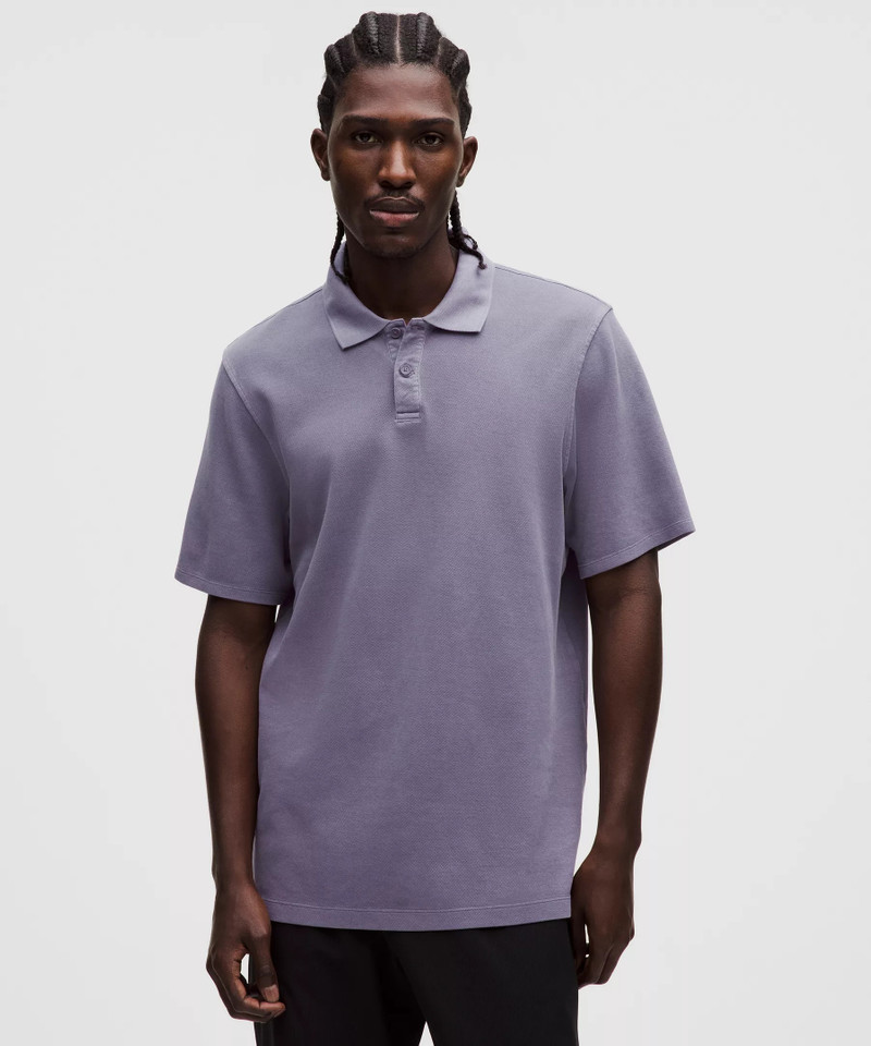 Cotton Pique Short-Sleeve Polo Shirt 1