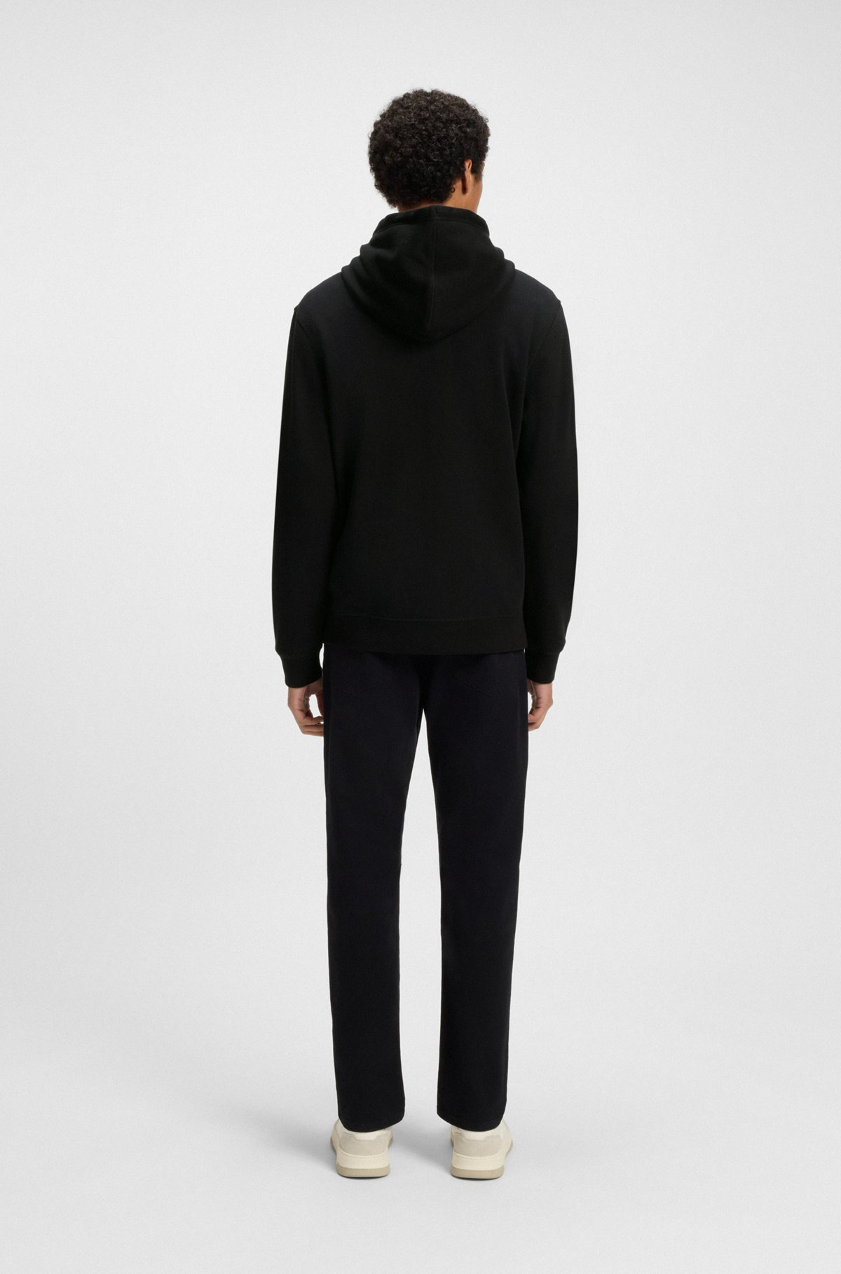 REGULAR-FIT HOODIE IN COTTON TERRY WITH LOGO PATCH - 5