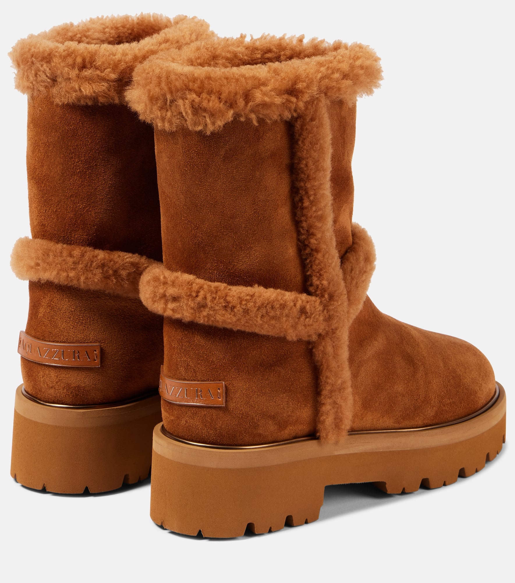 Teddi 20 shearling-trimmed suede ankle boots - 2