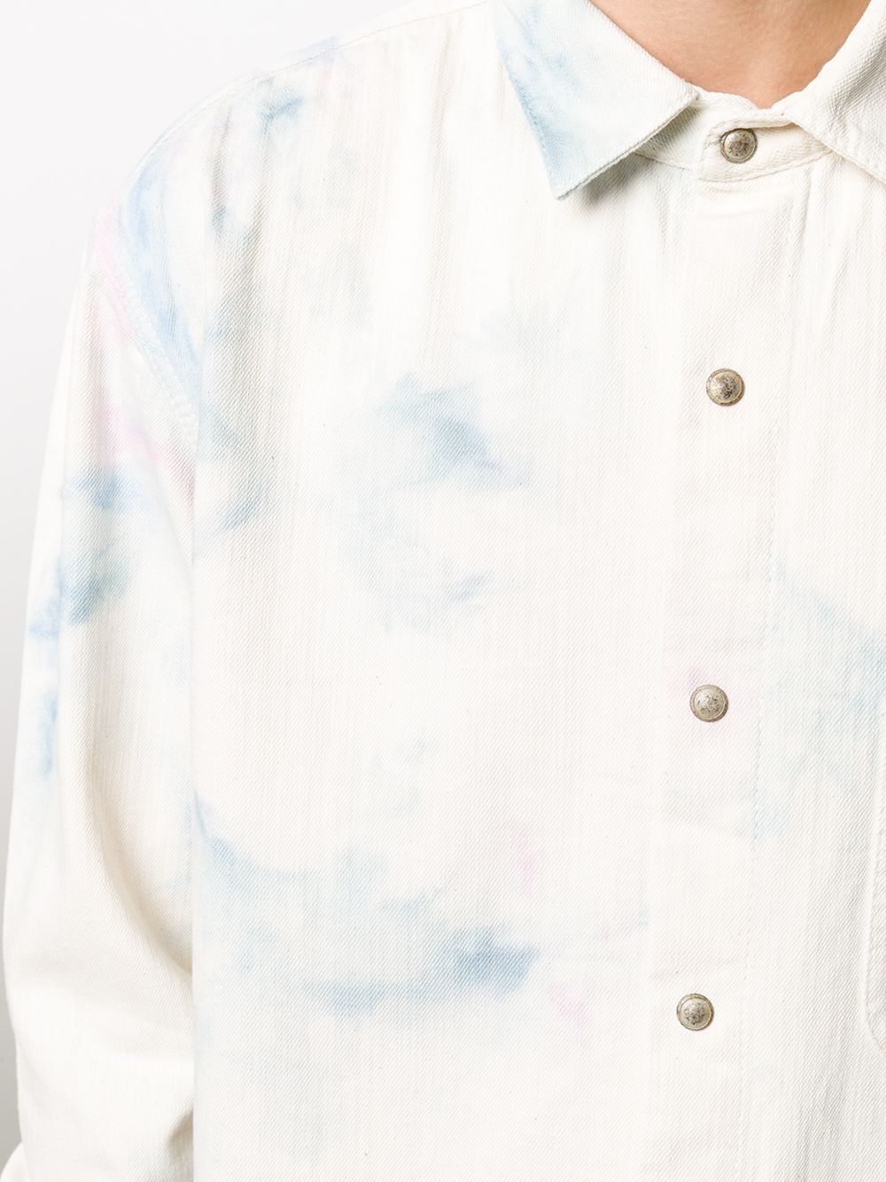 tie-dye detail shirt - 5