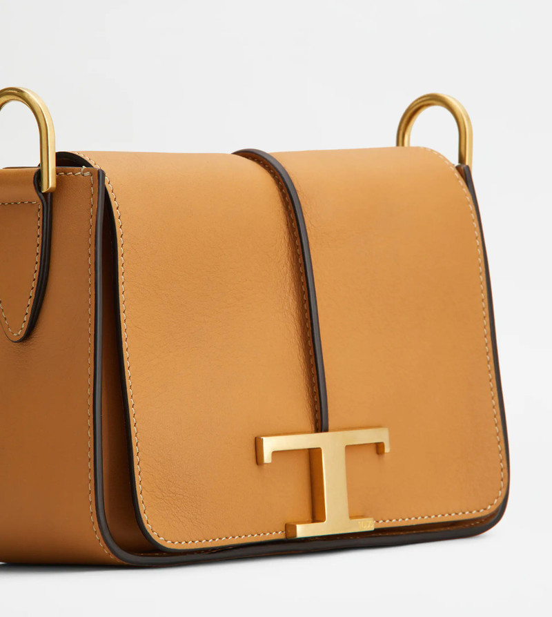 TIMELESS CROSSBODY BAG IN LEATHER MINI - BROWN 5