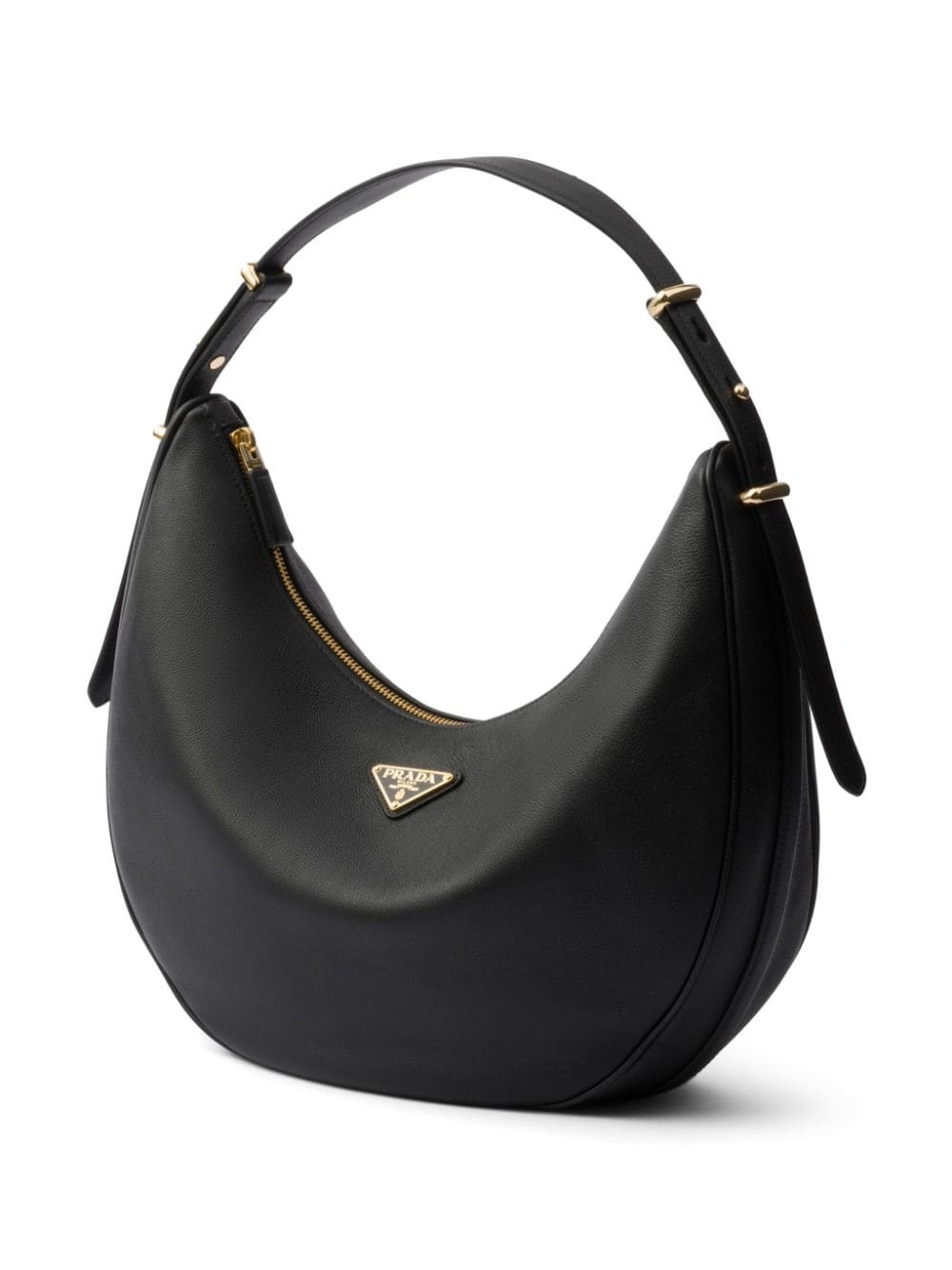 large logo-plaque leather shoulder bag - 5