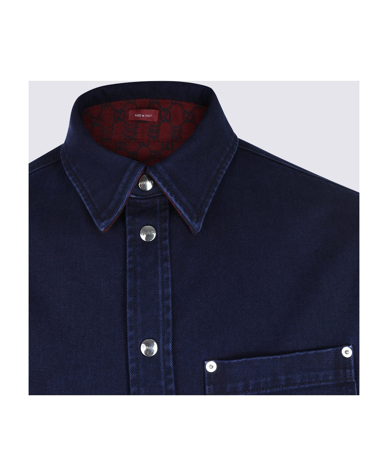 Navy Cotton Casual Jacket - 3
