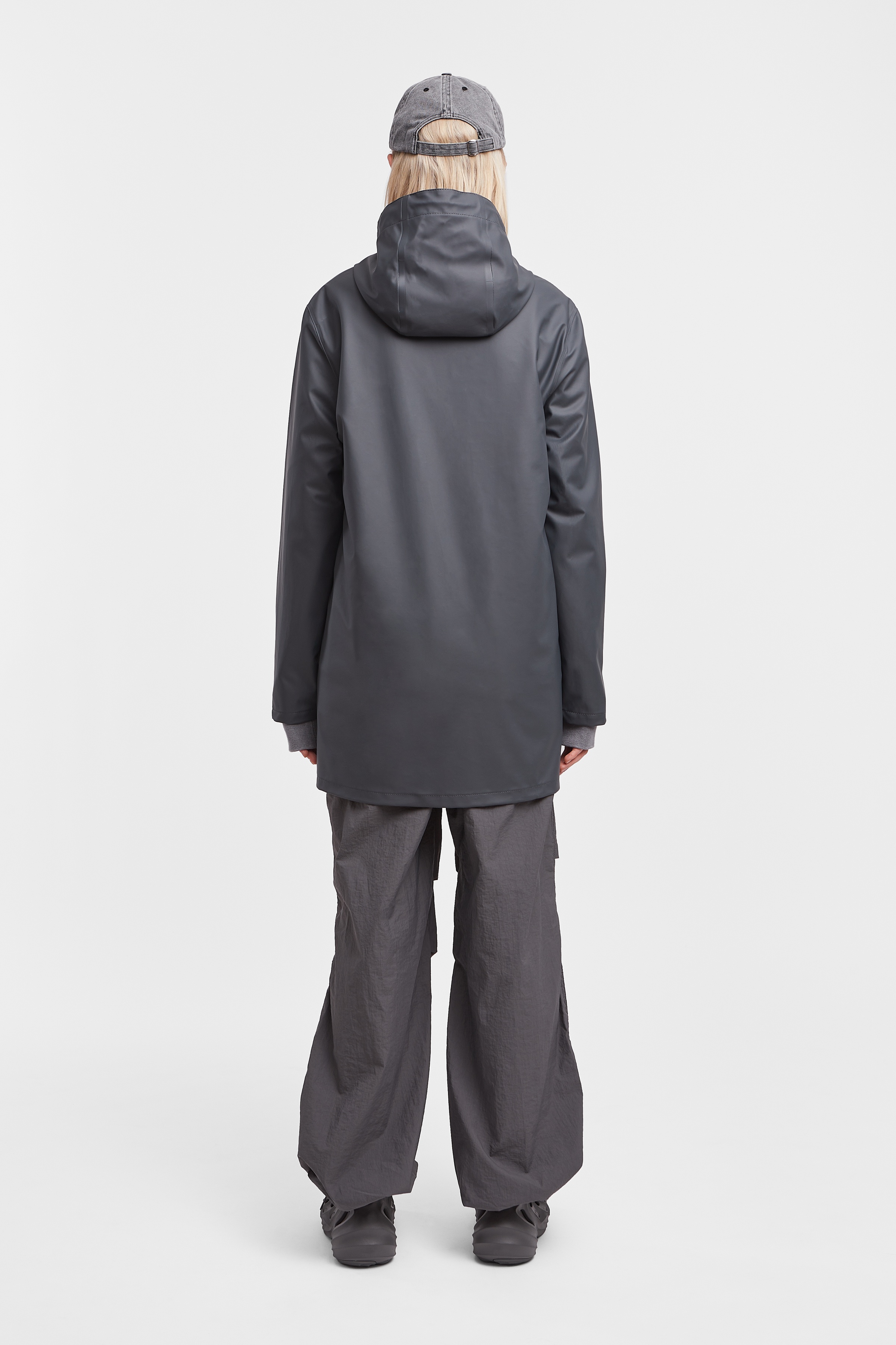 Stockholm Lightweight Raincoat Charcoal - 4