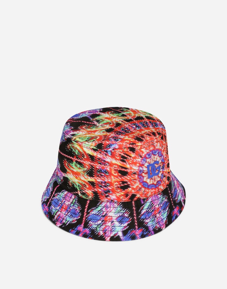 Nylon bucket hat with illumination print - 2