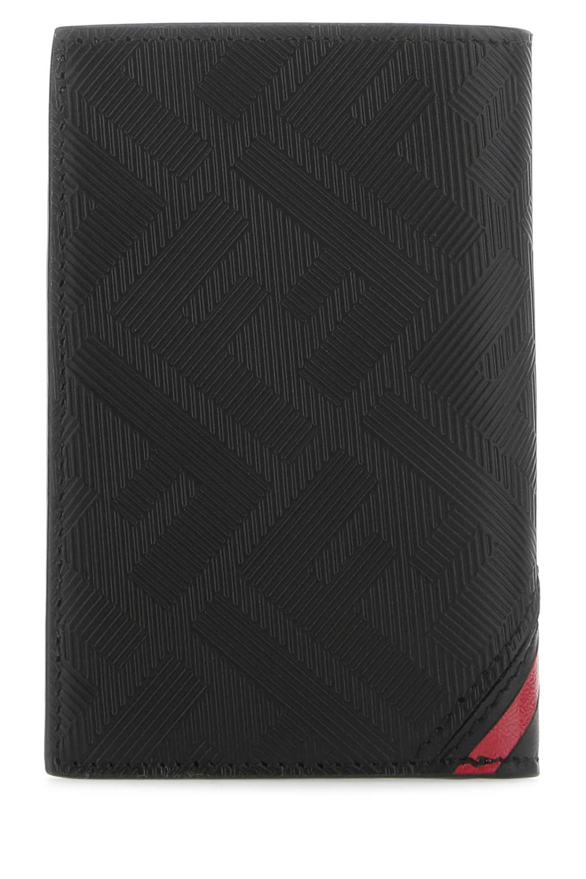 Fendi Men Black Leather Wallet - 3