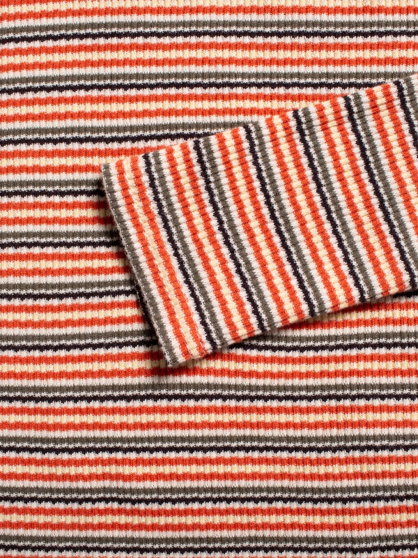 Jessy Striped Rib LS T-Shirt Multi - 5