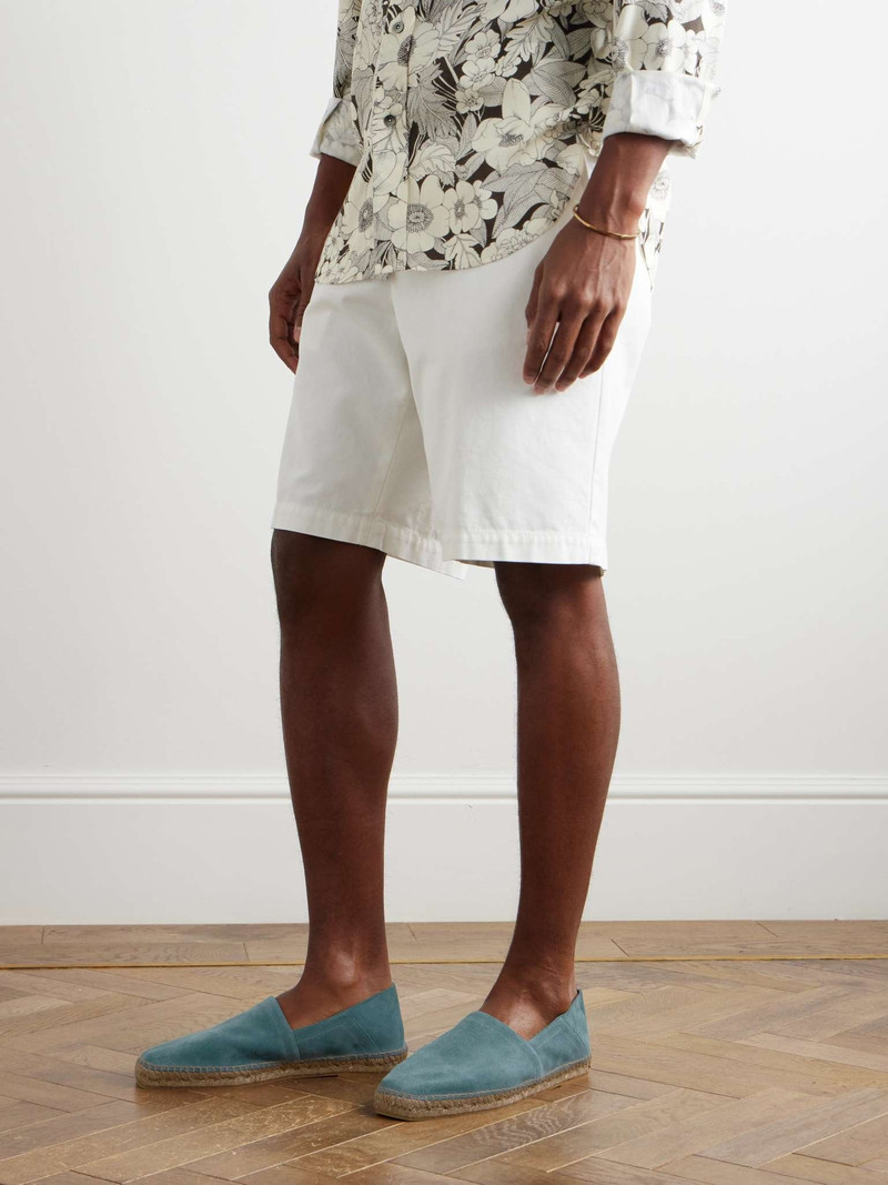 TOM FORD Barnes Collapsible-Heel Suede Espadrilles outlook