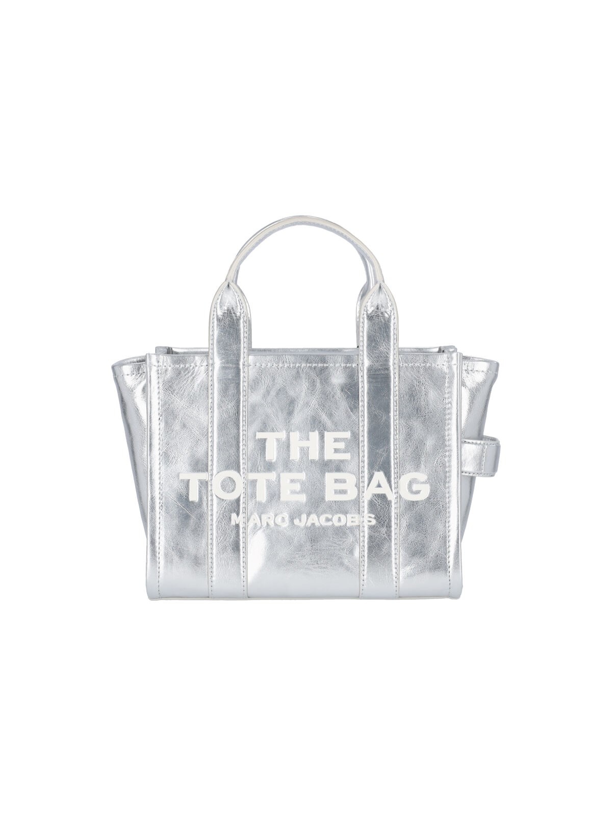 新品未使用　MARC JACOBS THE TOTE BAG グリッターシルバー Marc Jacobs 'THE SMALL METALLIC LEATHER' TOTE BAG | sugar