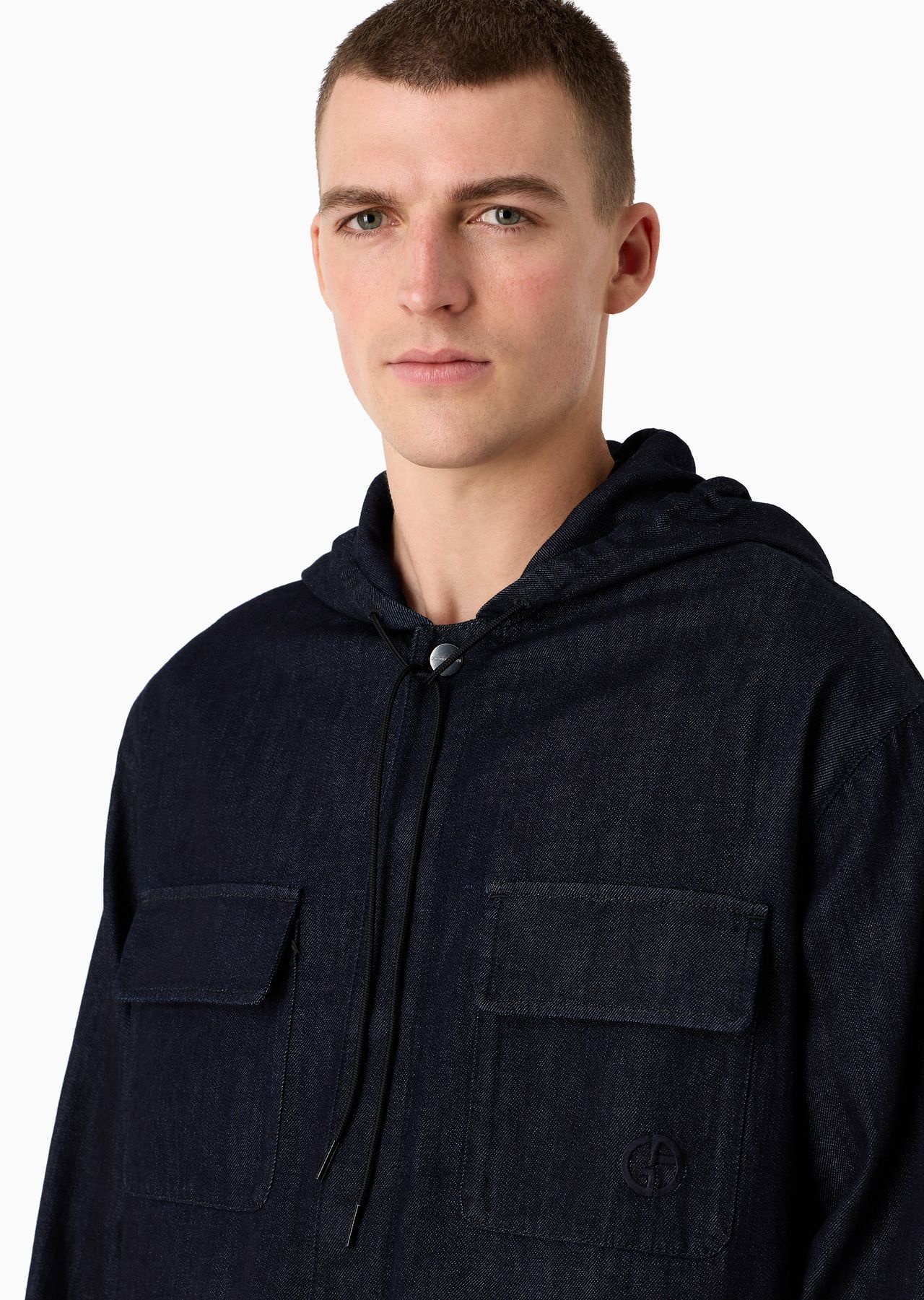 Denim Collection cotton denim hooded blouson - 5