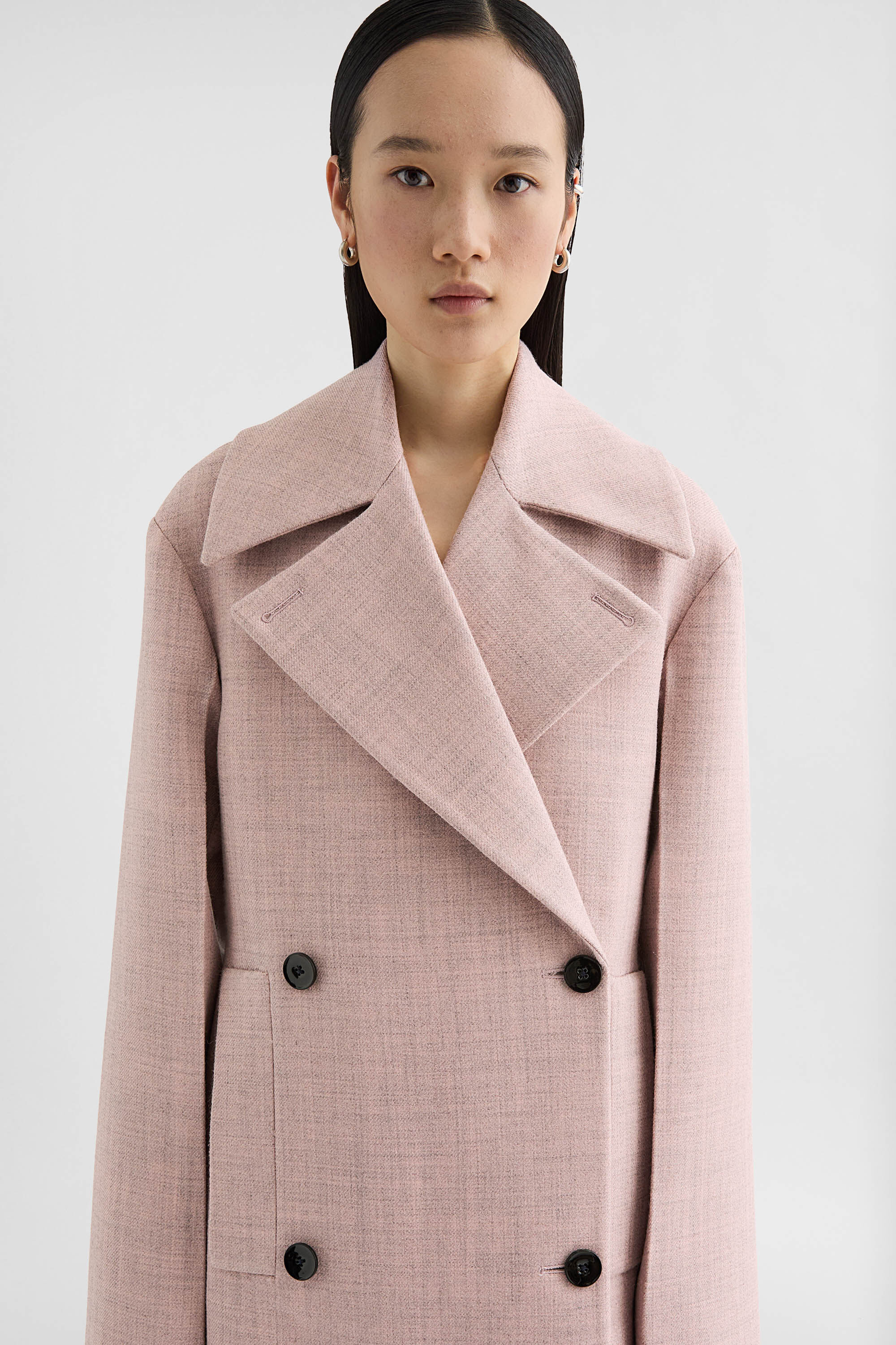 Melanged Wool Coat - 4