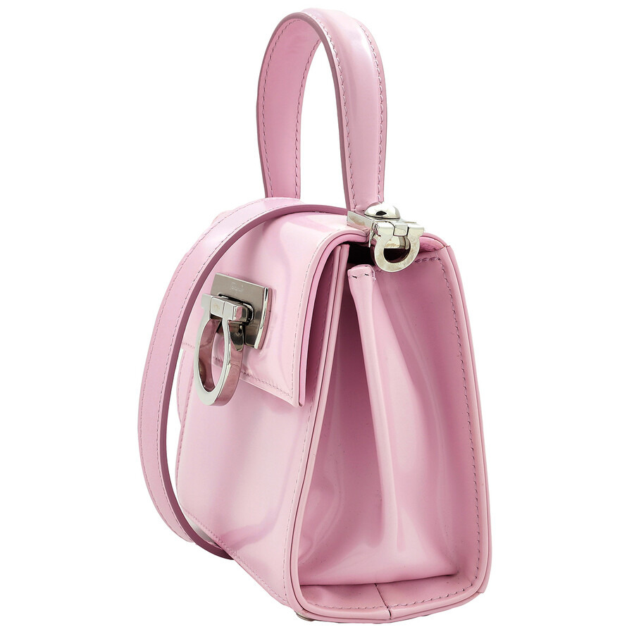 Ferragamo Ladies Pink Micro Iconic Top Handle Bag - 4