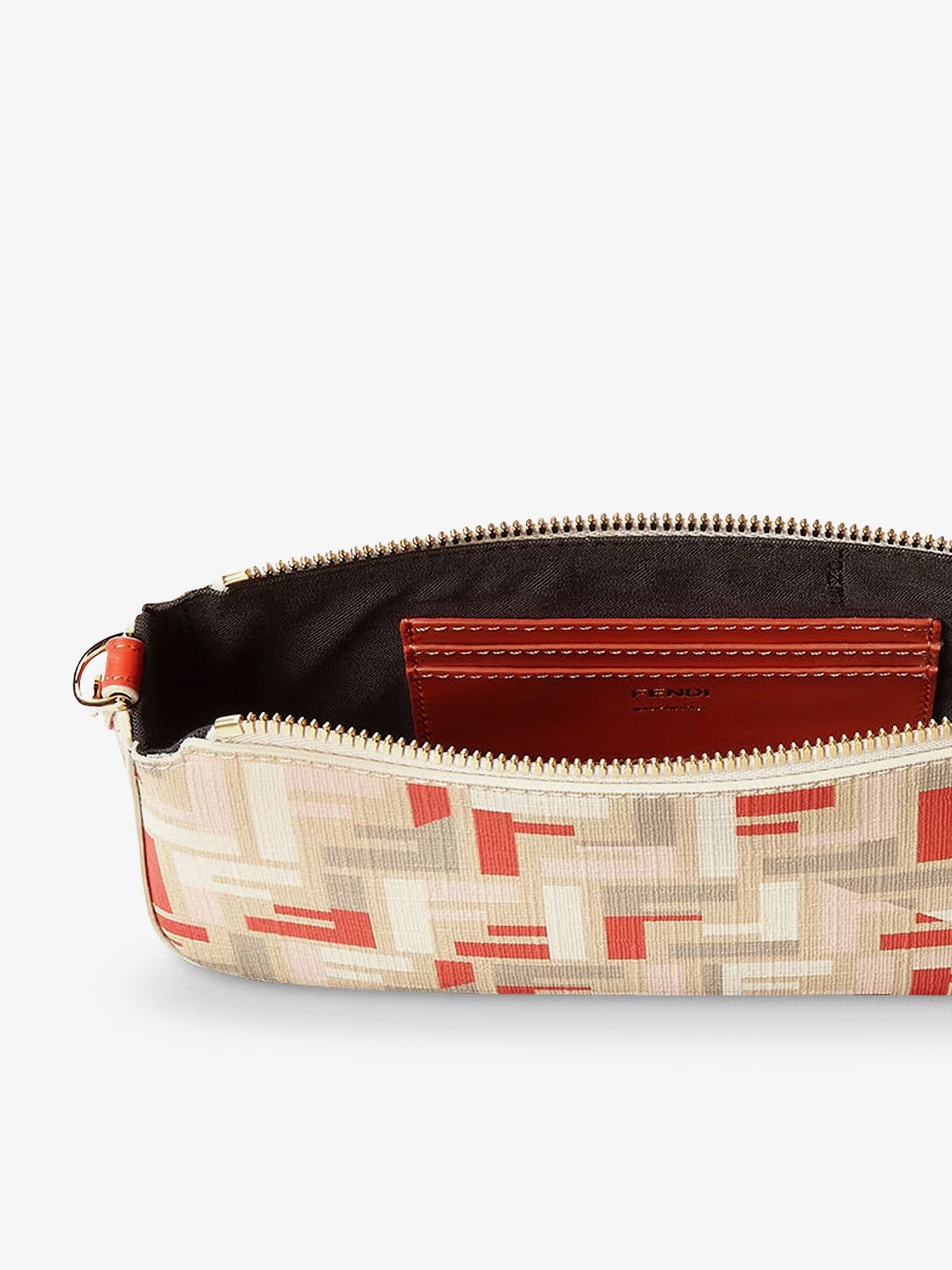 Fendi Pouch Baguette Ff Jacquard Fabric Shoulder Bag - 5