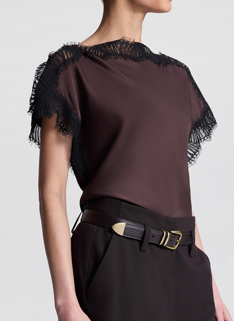 Luna Satin and Lace Top 3