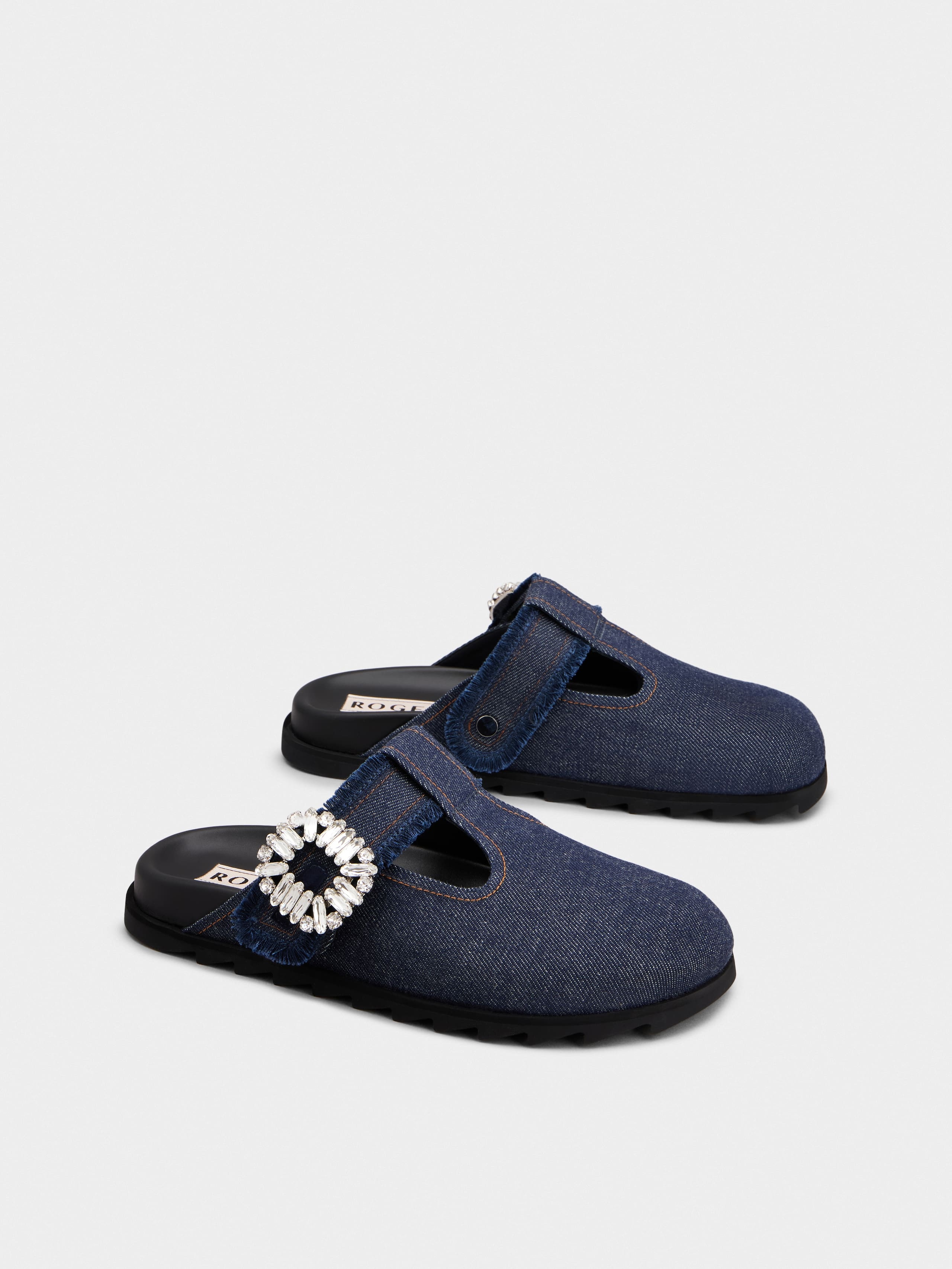 Slidy Viv' Mules in denim - 2